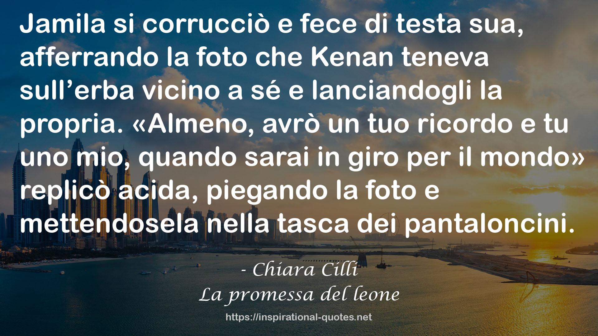 La promessa del leone QUOTES