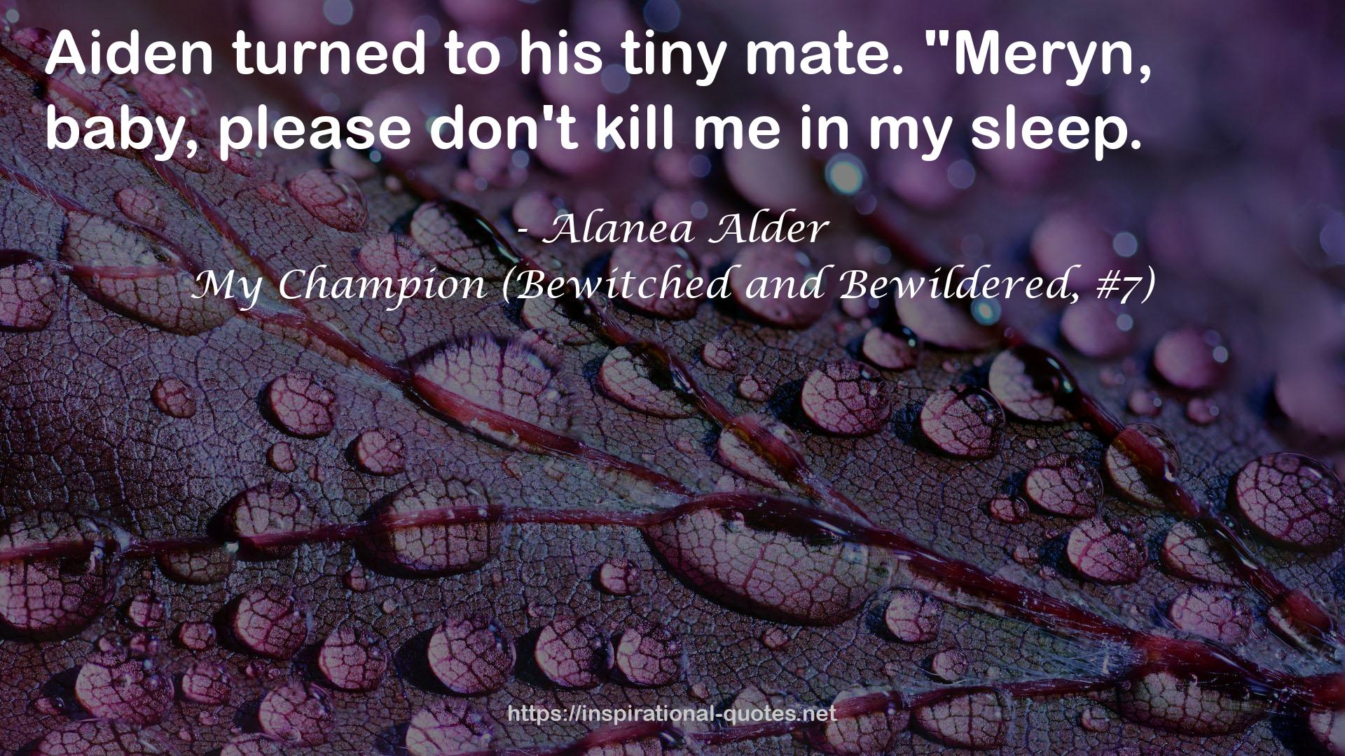 My Champion (Bewitched and Bewildered, #7) QUOTES