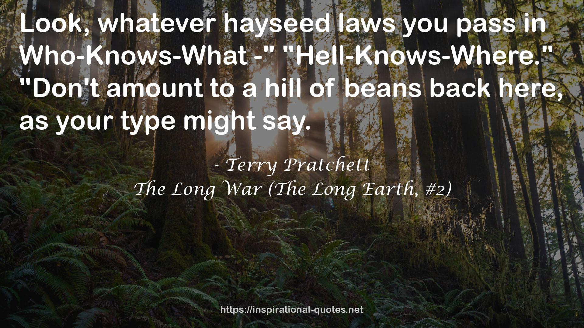 The Long War (The Long Earth, #2) QUOTES