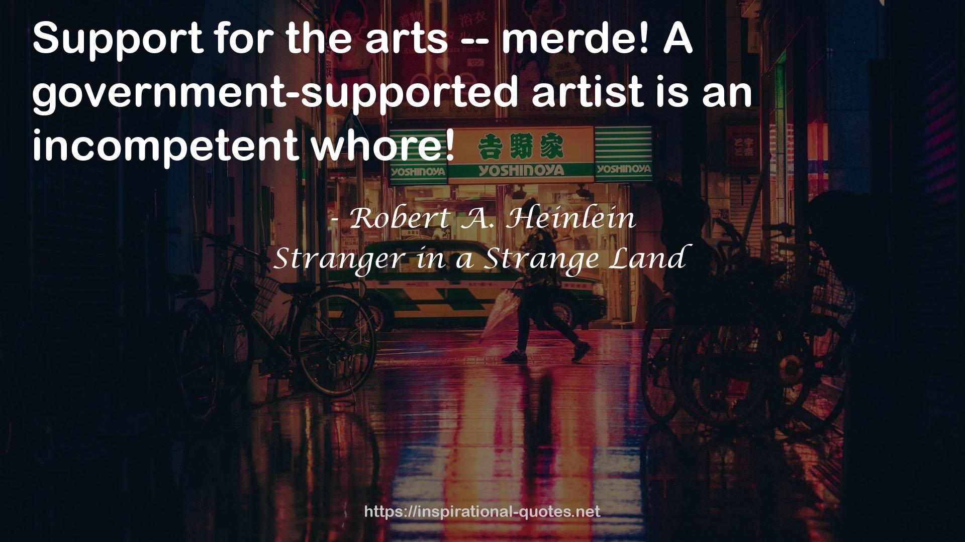 A government-supported artist  QUOTES