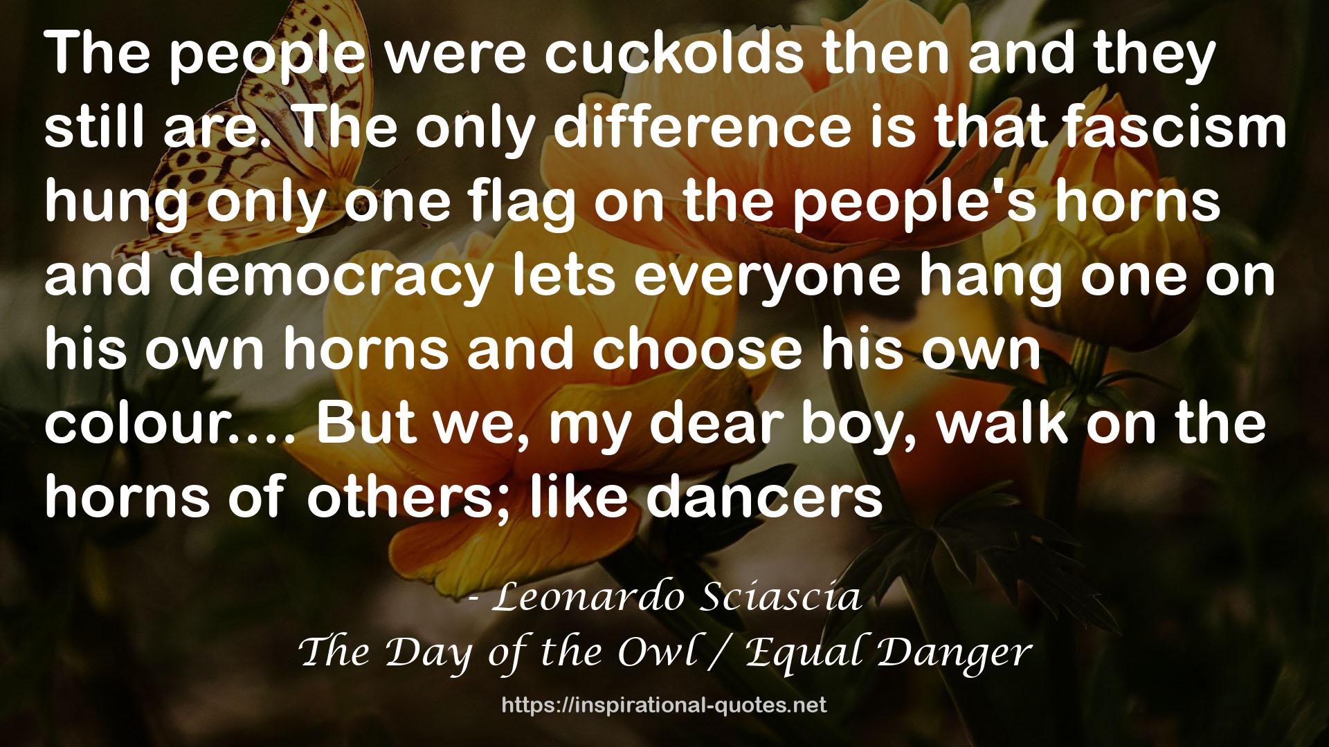The Day of the Owl / Equal Danger QUOTES