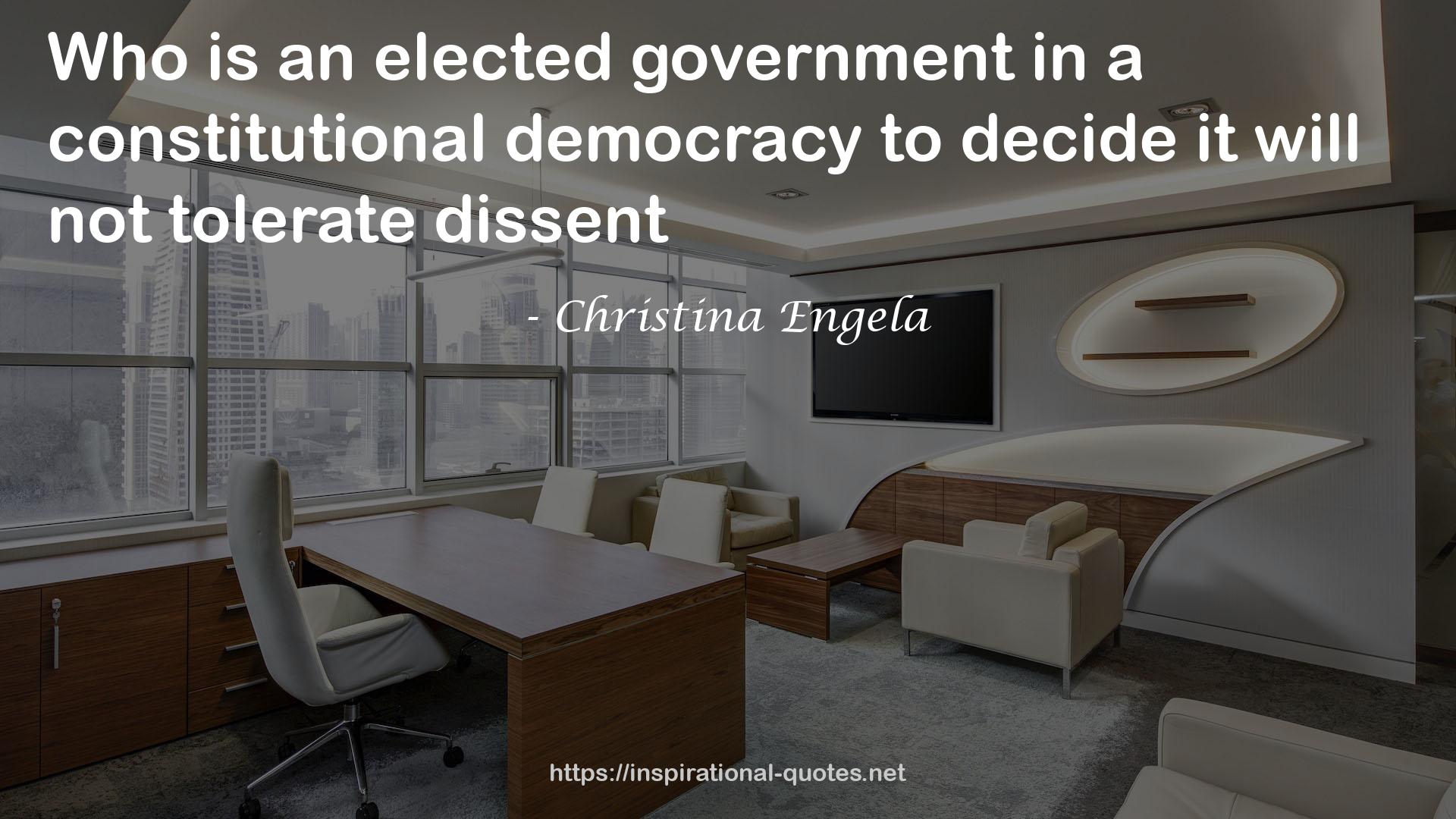an elected government  QUOTES