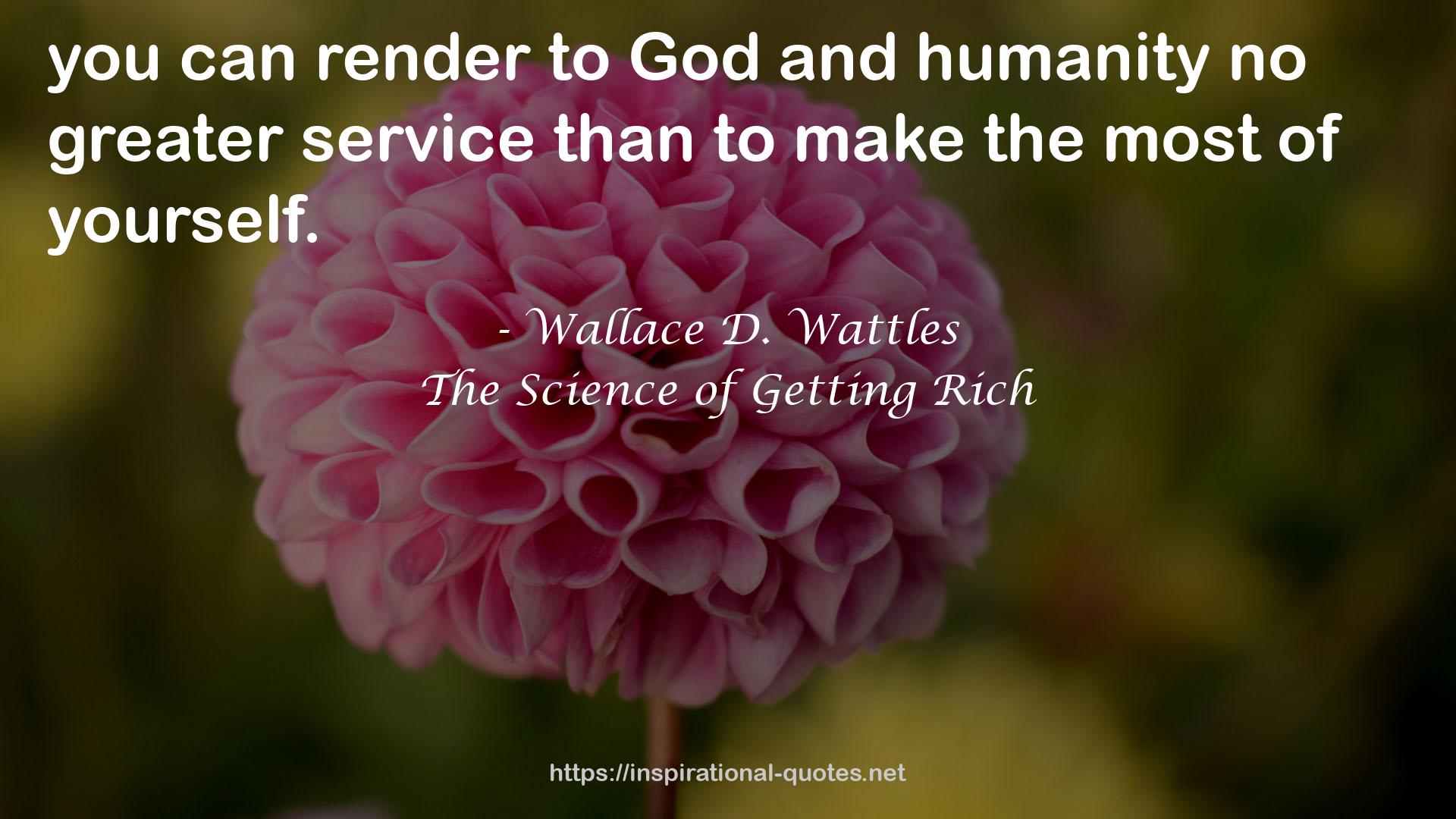 Wallace D. Wattles QUOTES