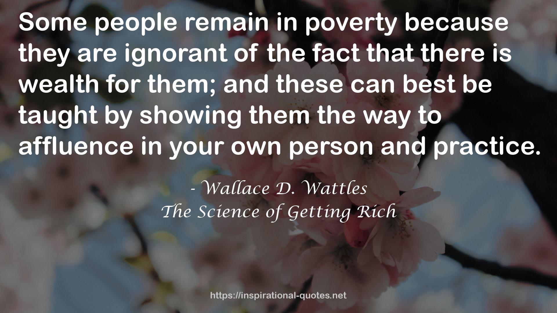 Wallace D. Wattles QUOTES