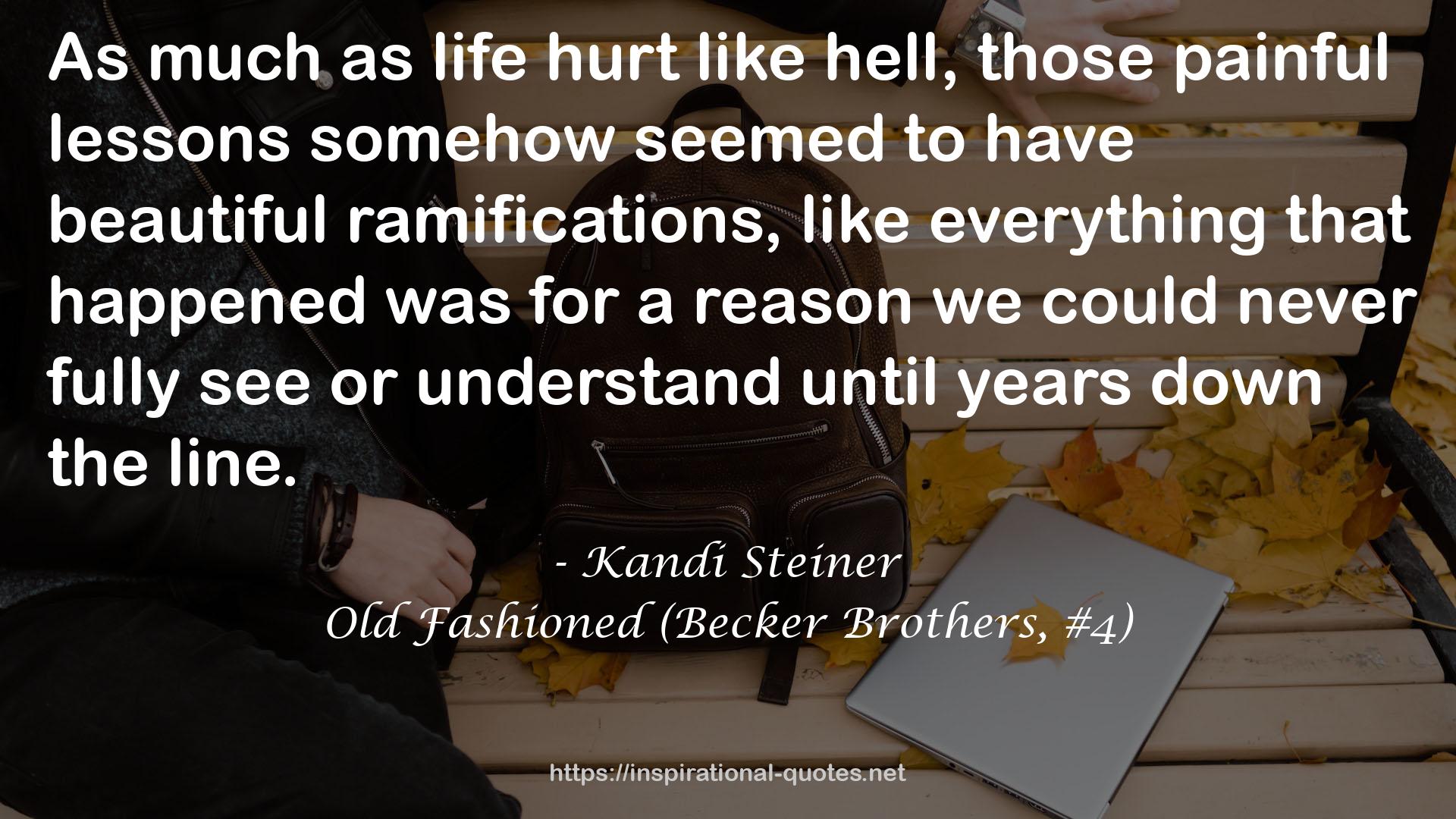 Old Fashioned (Becker Brothers, #4) QUOTES