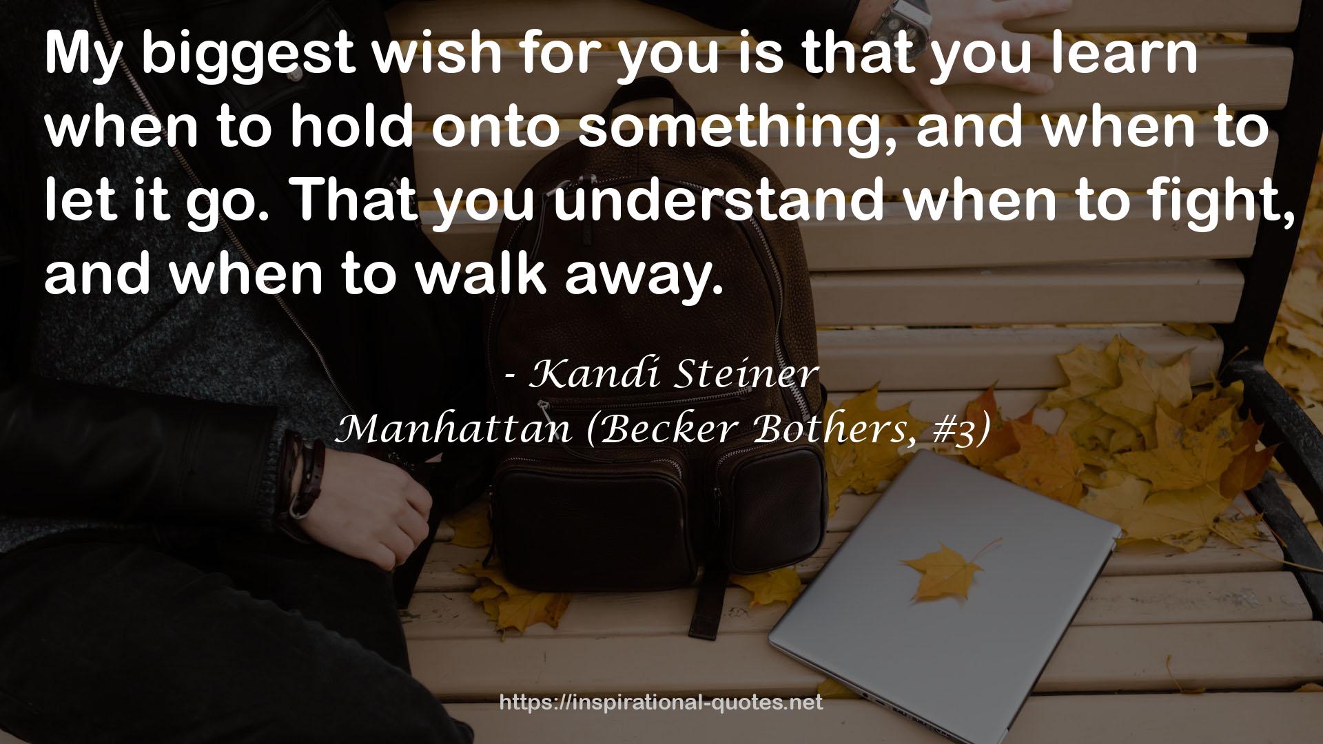 Manhattan (Becker Bothers, #3) QUOTES