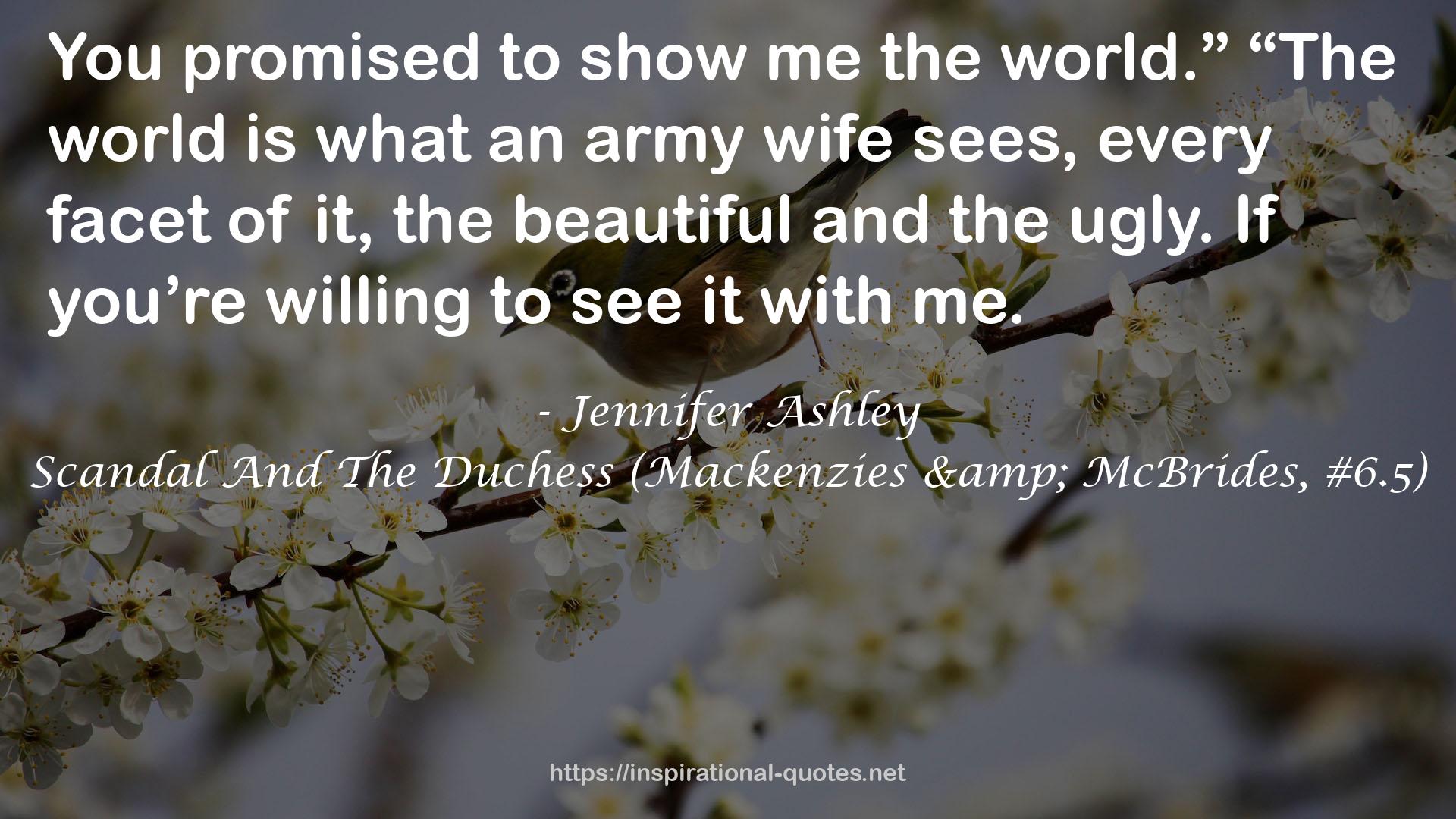 Scandal And The Duchess (Mackenzies & McBrides, #6.5) QUOTES