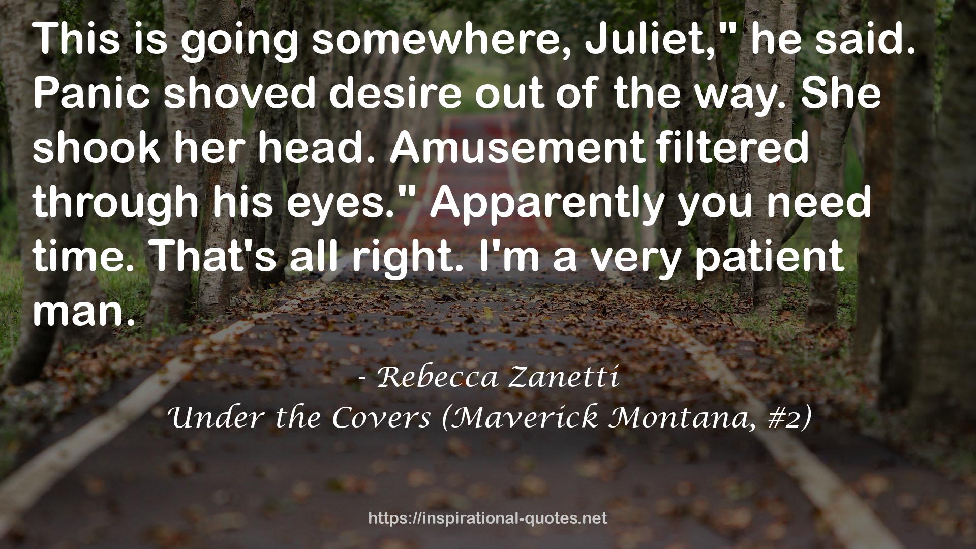 Under the Covers (Maverick Montana, #2) QUOTES