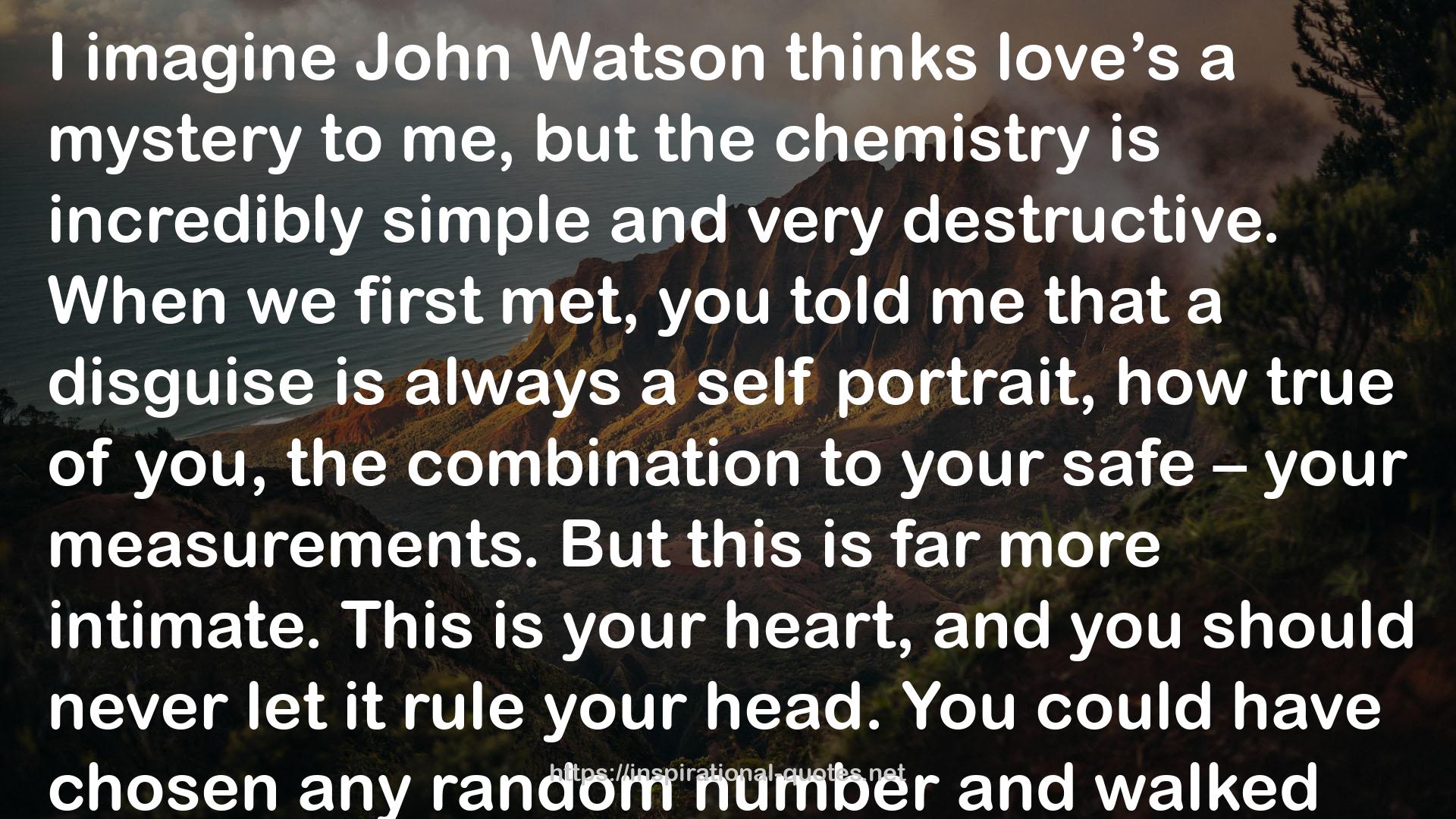 the chemistry  QUOTES