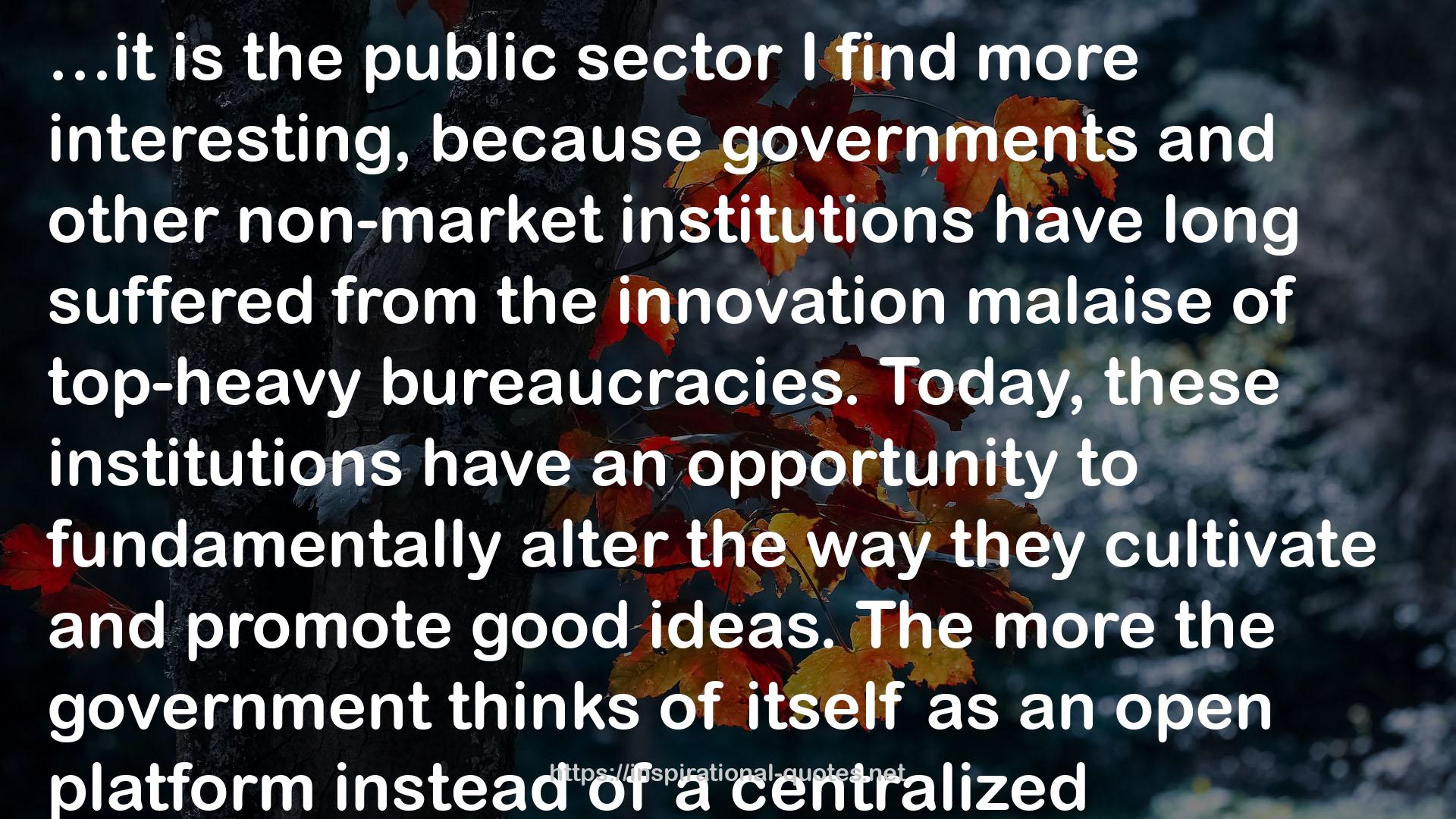 the public sector  QUOTES