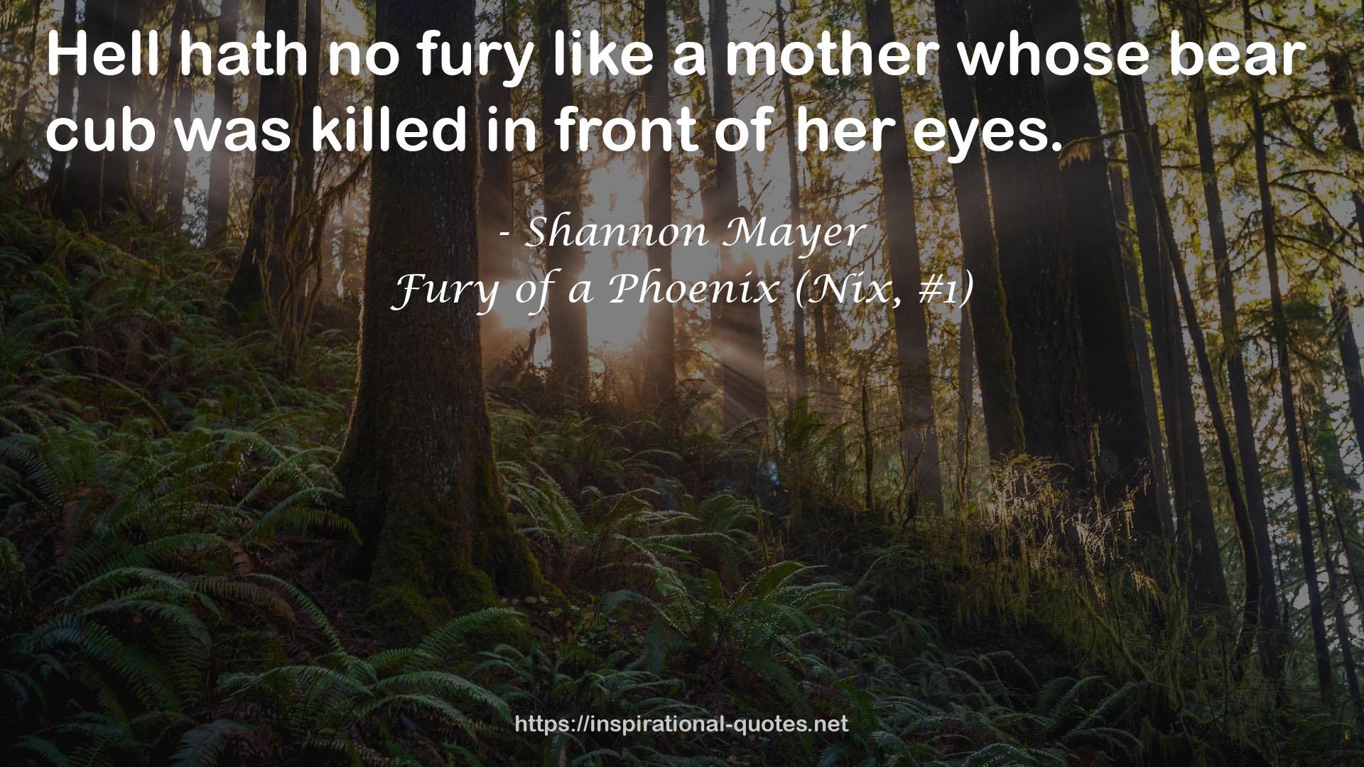 Fury of a Phoenix (Nix, #1) QUOTES