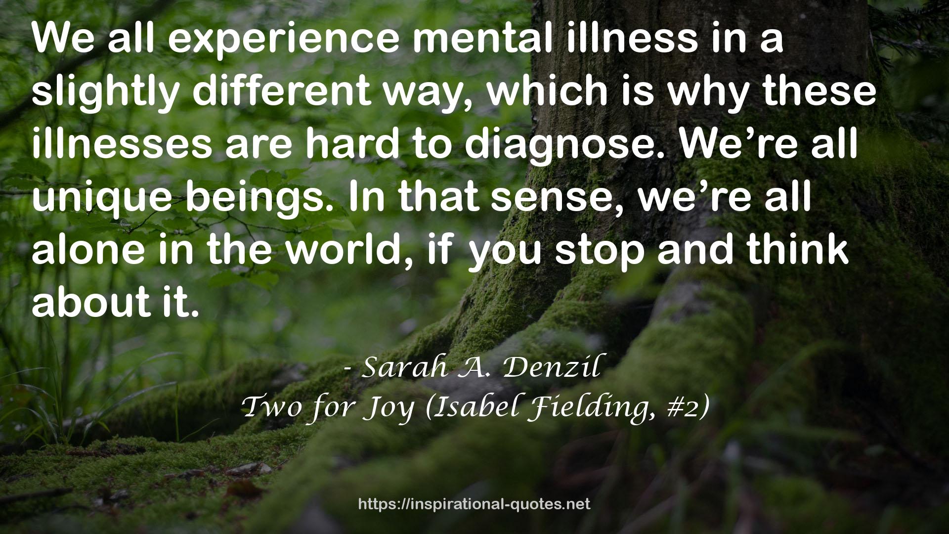 Two for Joy (Isabel Fielding, #2) QUOTES