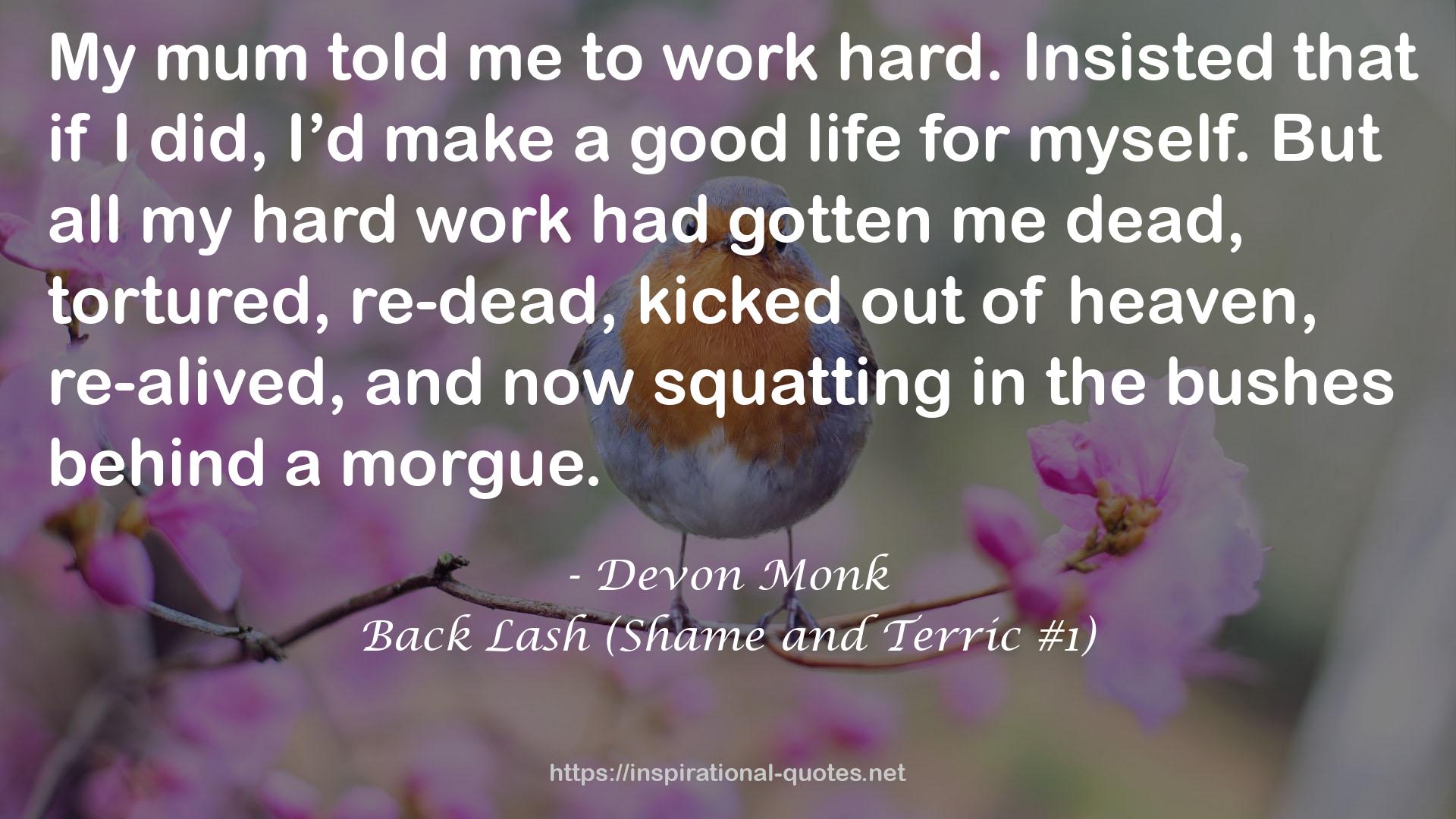 Back Lash (Shame and Terric #1) QUOTES