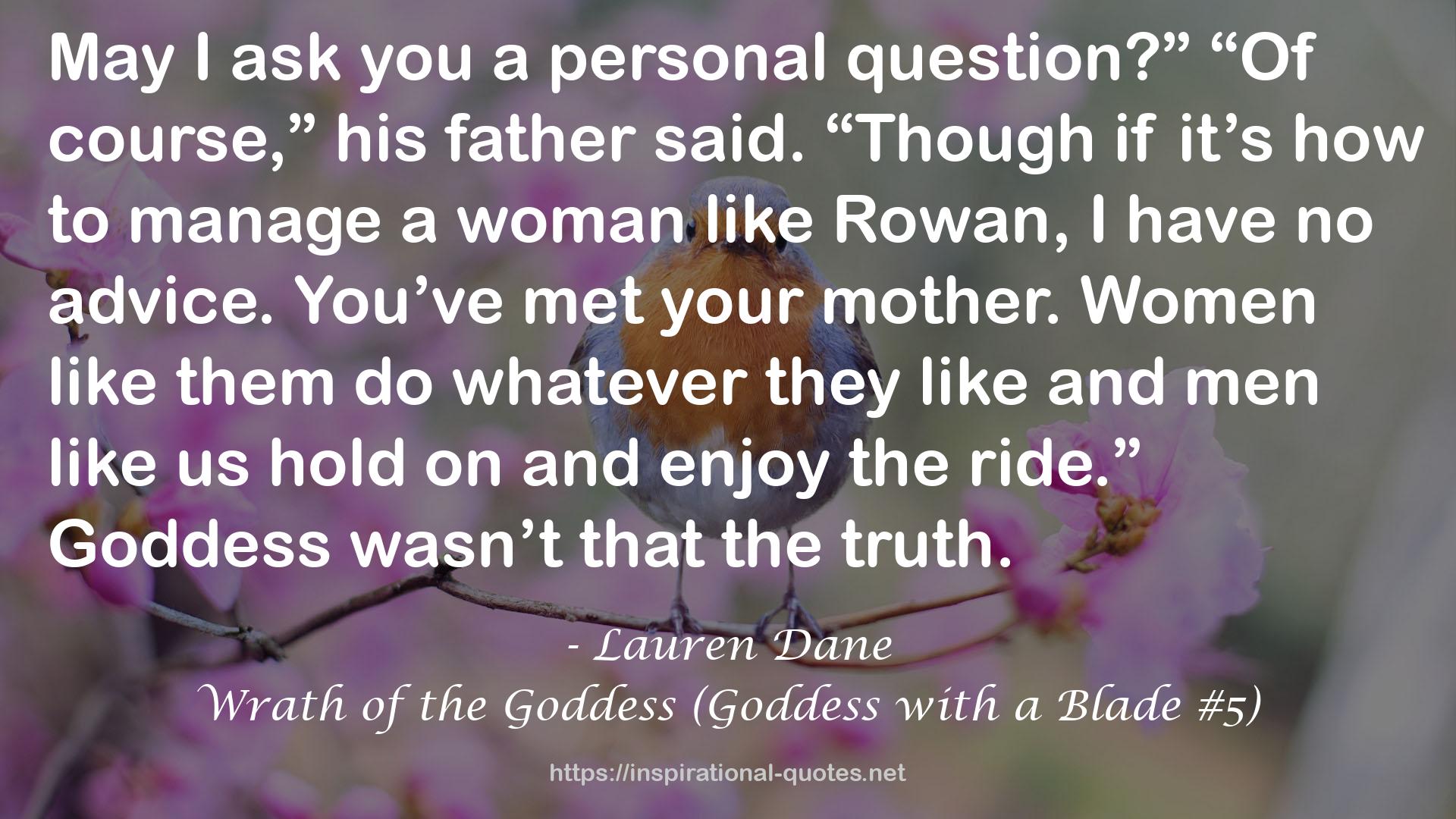Wrath of the Goddess (Goddess with a Blade #5) QUOTES