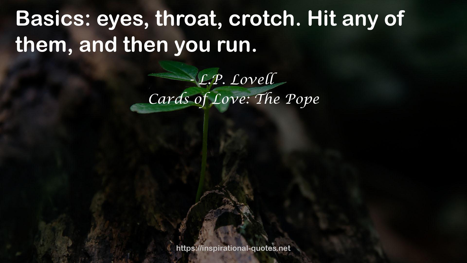 Cards of Love: The Pope QUOTES