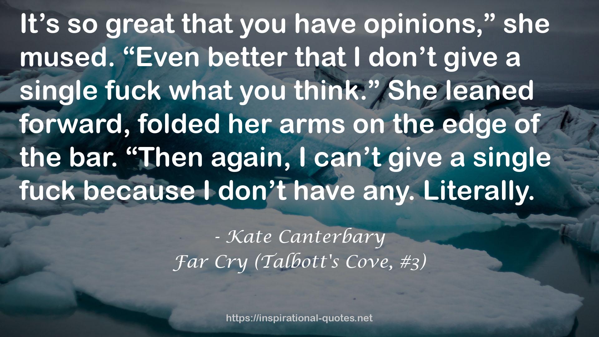 Far Cry (Talbott's Cove, #3) QUOTES