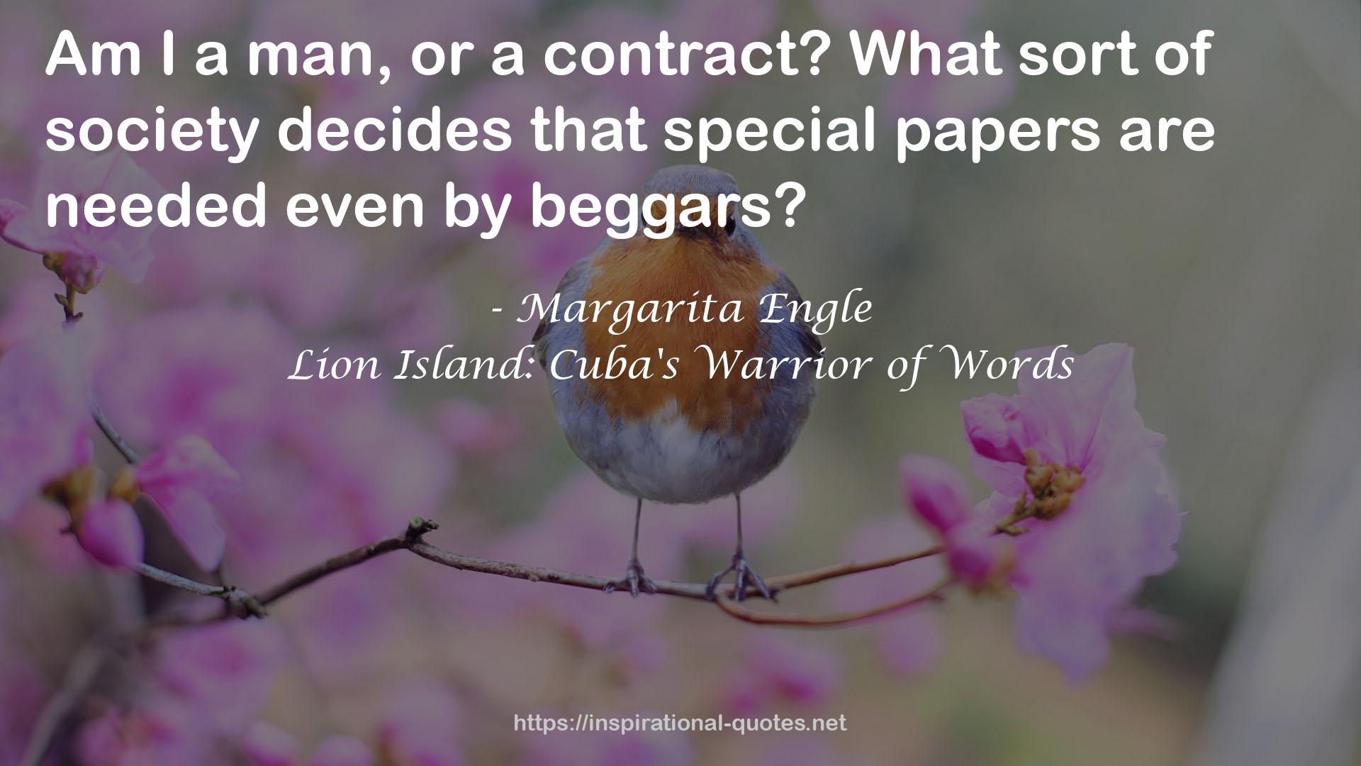 Lion Island: Cuba's Warrior of Words QUOTES