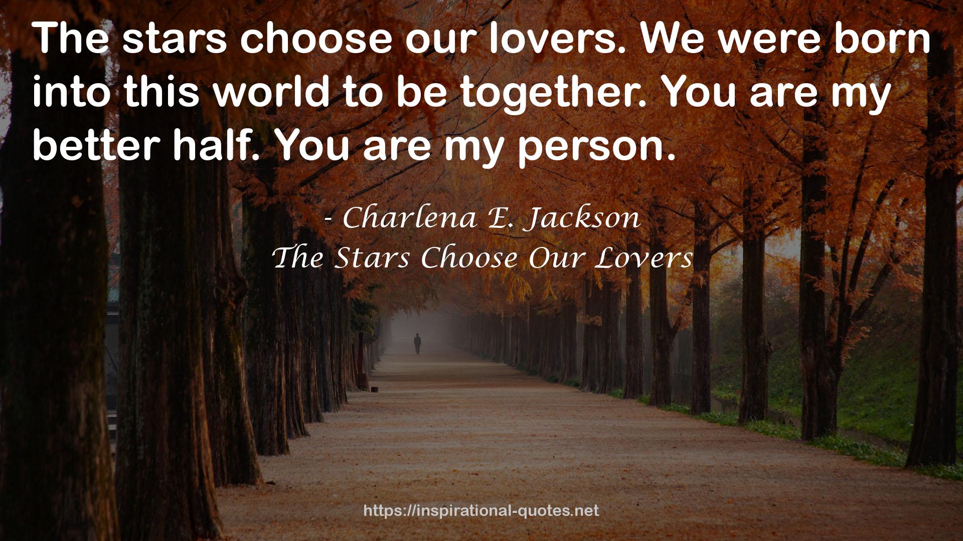 The Stars Choose Our Lovers QUOTES