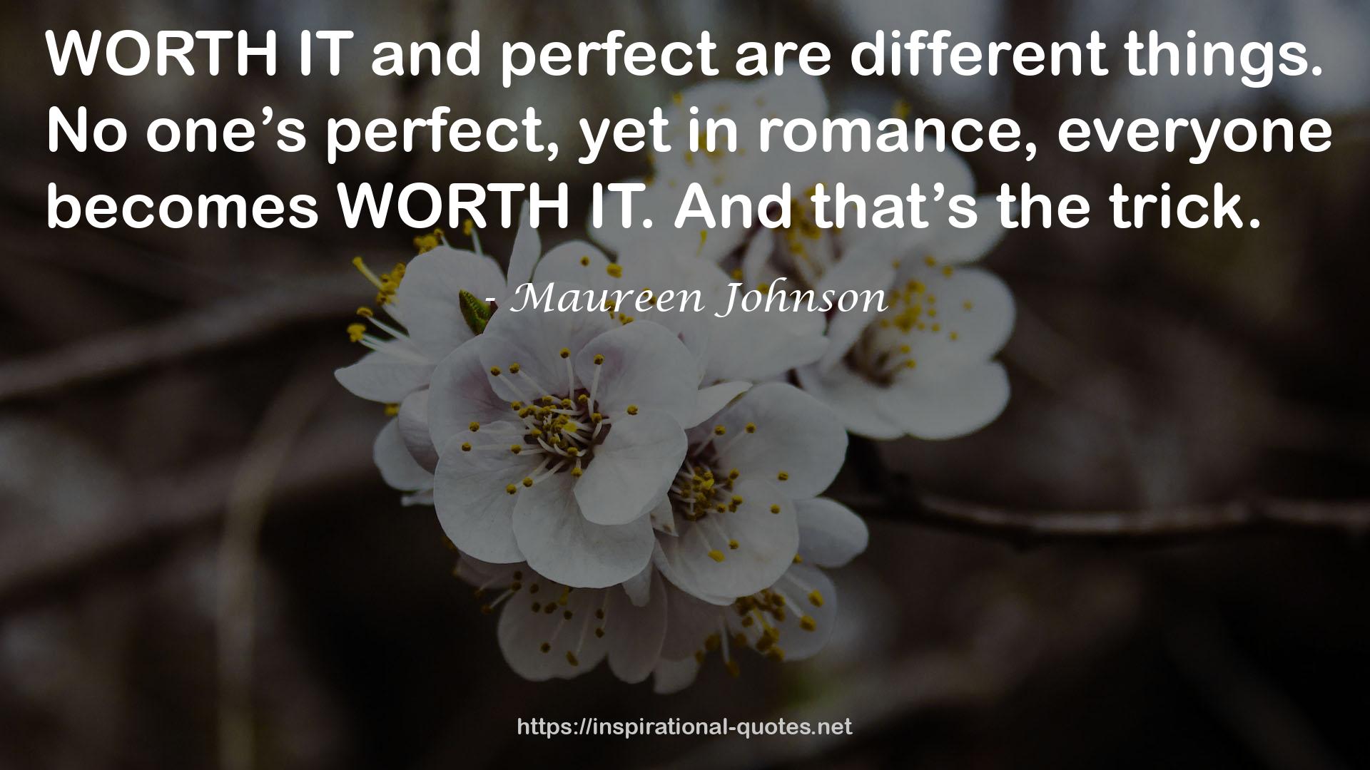 Maureen Johnson QUOTES