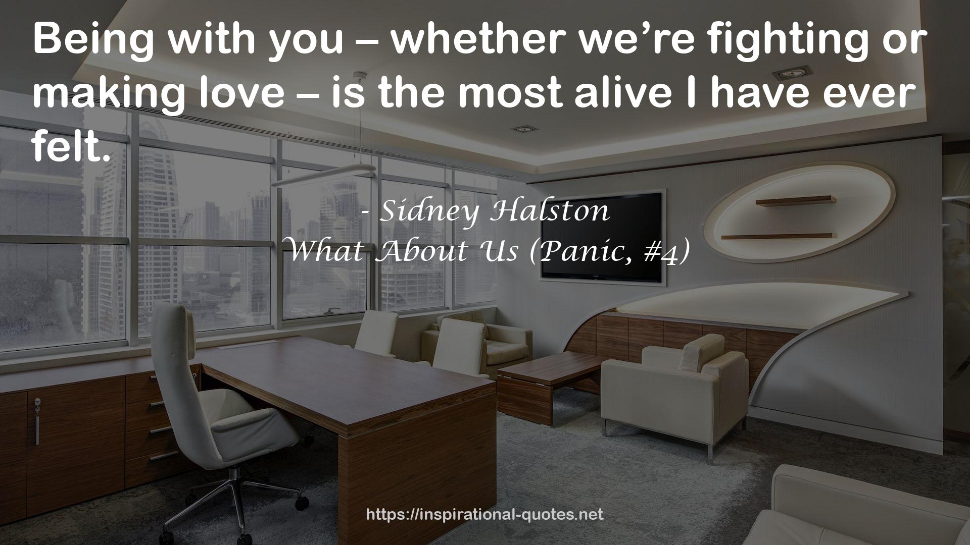 What About Us (Panic, #4) QUOTES