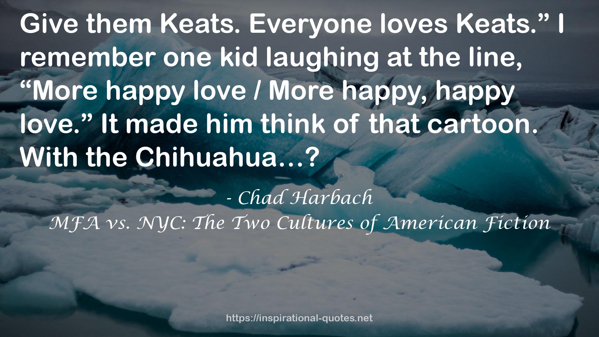 MFA vs. NYC: The Two Cultures of American Fiction QUOTES