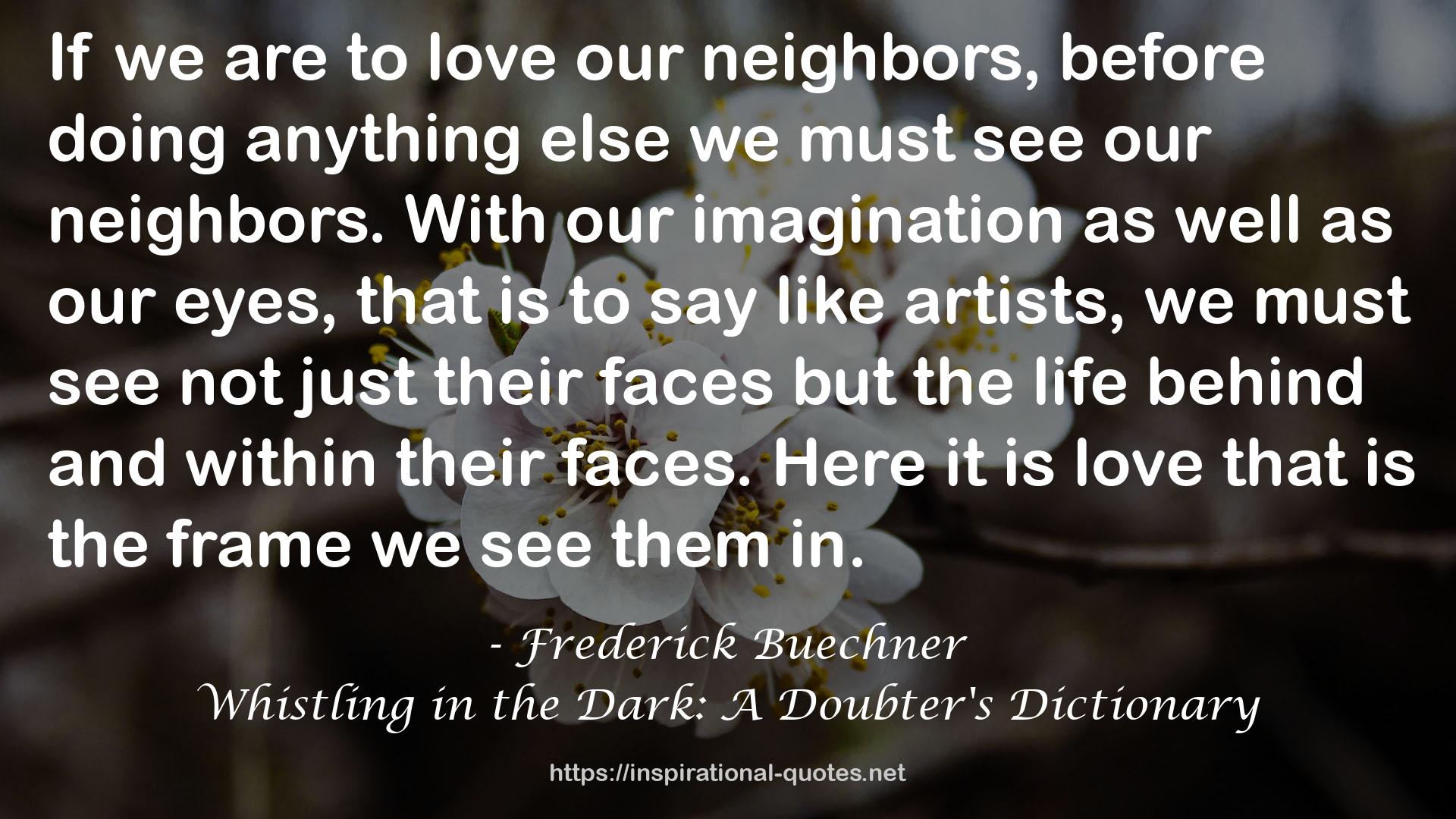 Whistling in the Dark: A Doubter's Dictionary QUOTES