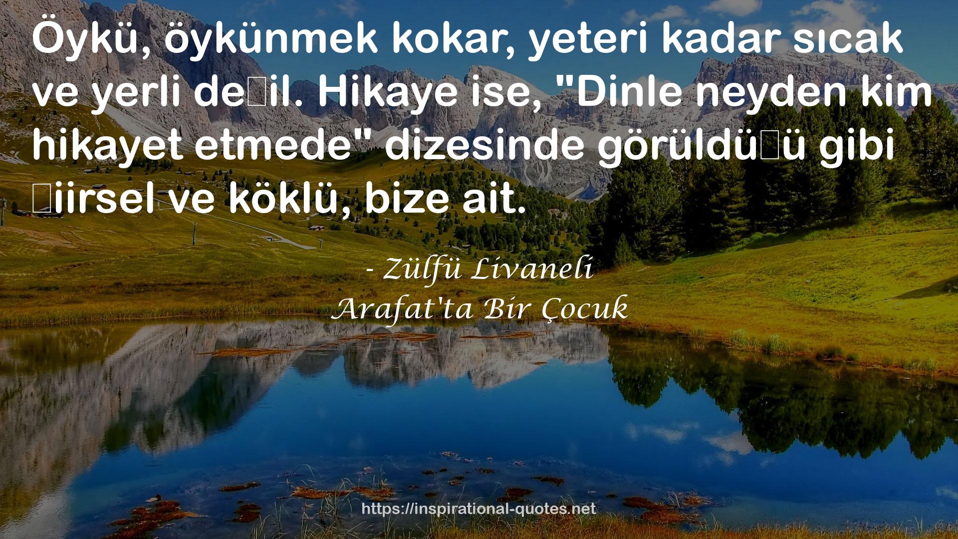 Arafat'ta Bir Çocuk QUOTES