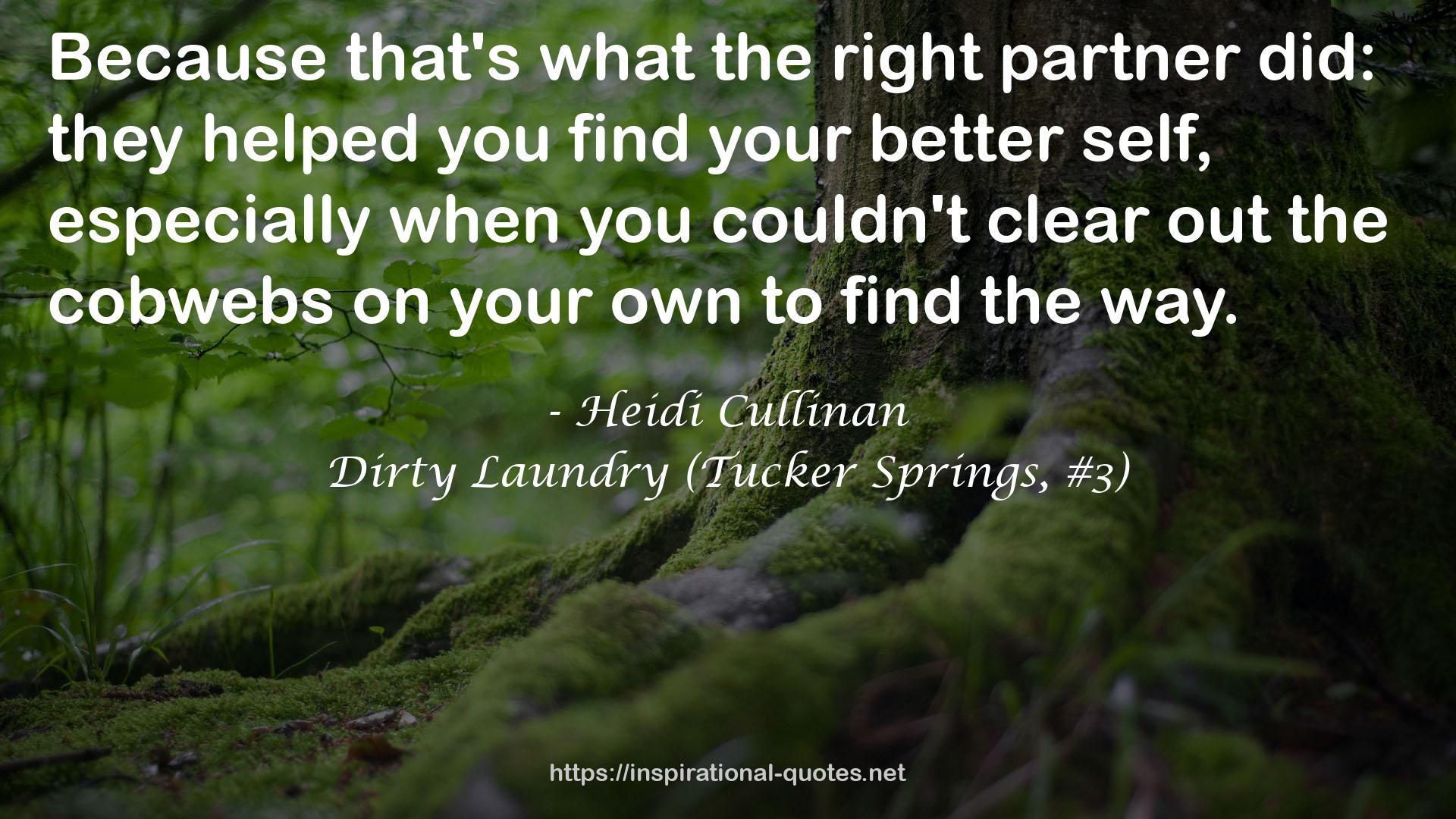 Dirty Laundry (Tucker Springs, #3) QUOTES