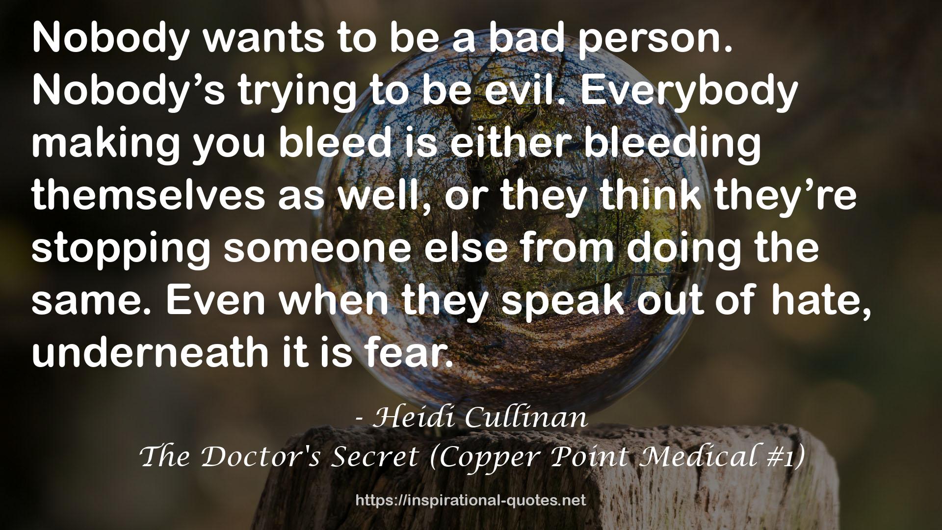 The Doctor's Secret (Copper Point Medical #1) QUOTES