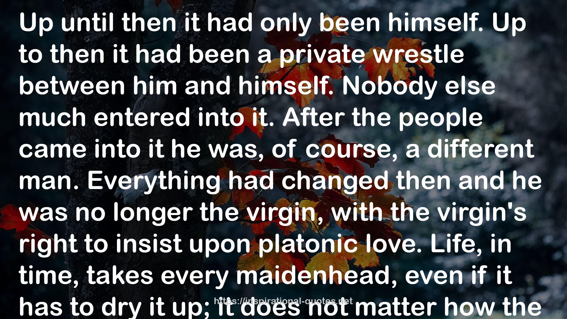 the virgin's right  QUOTES