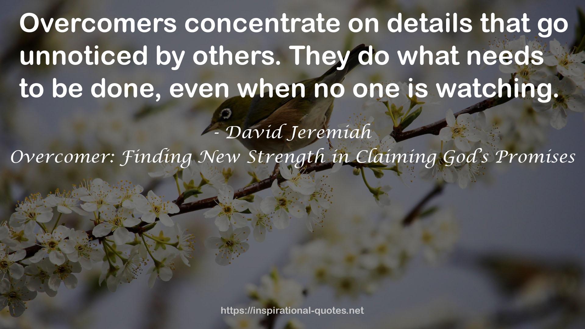Overcomer: Finding New Strength in Claiming God’s Promises QUOTES