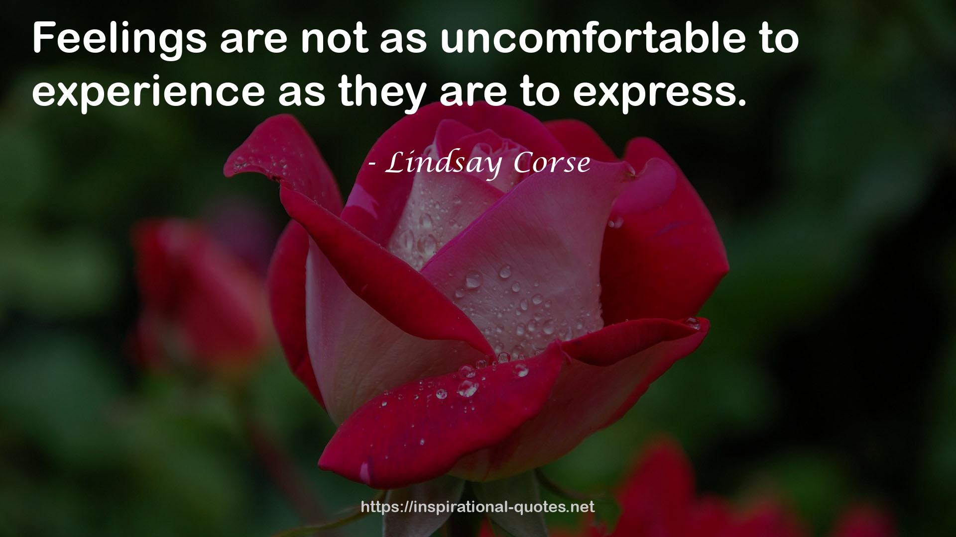 Lindsay Corse QUOTES