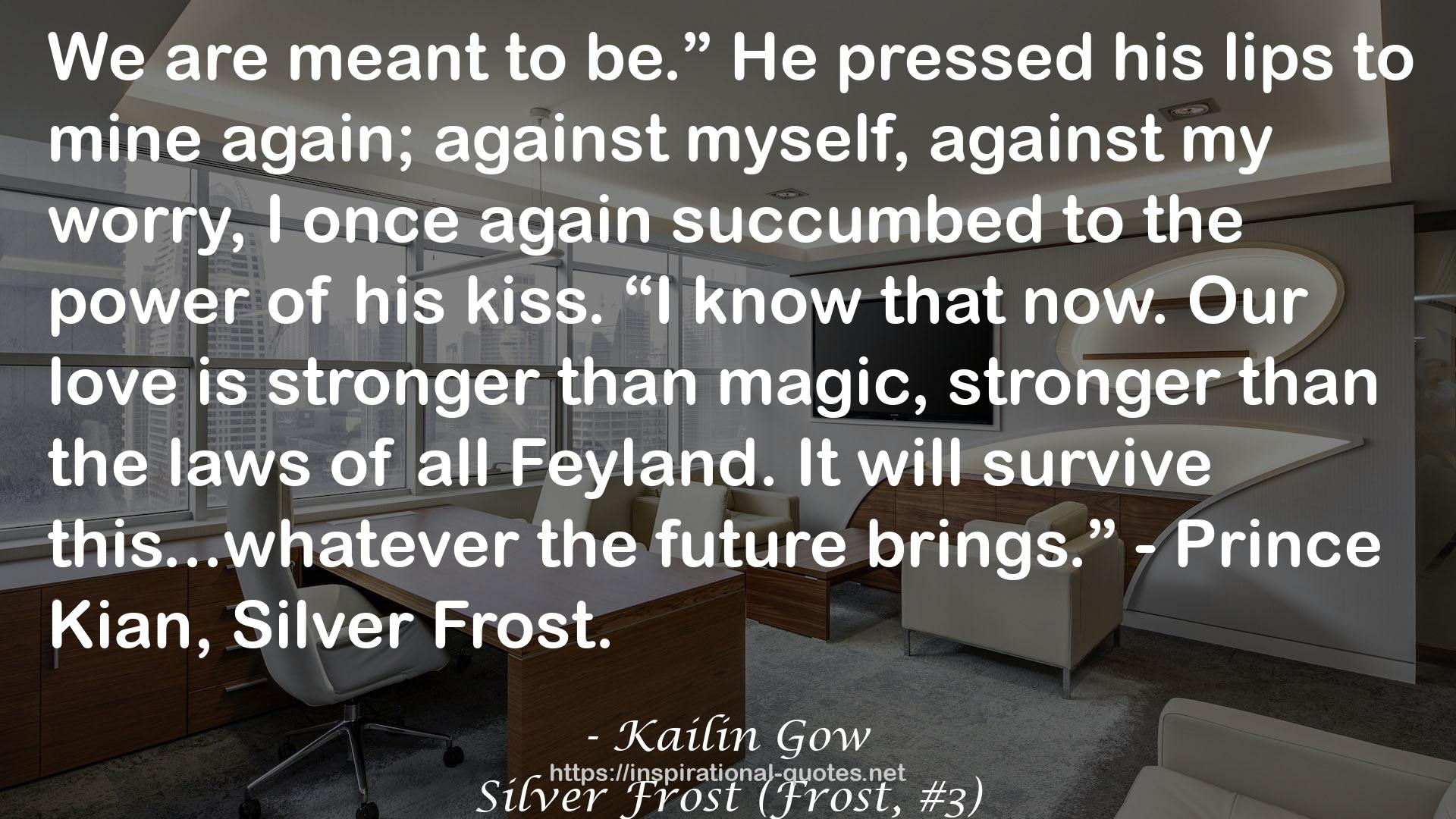 Silver Frost (Frost, #3) QUOTES