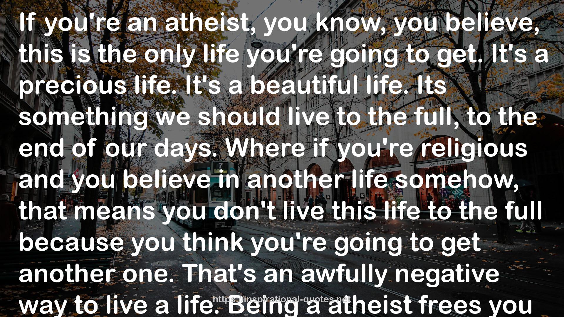 a atheist  QUOTES