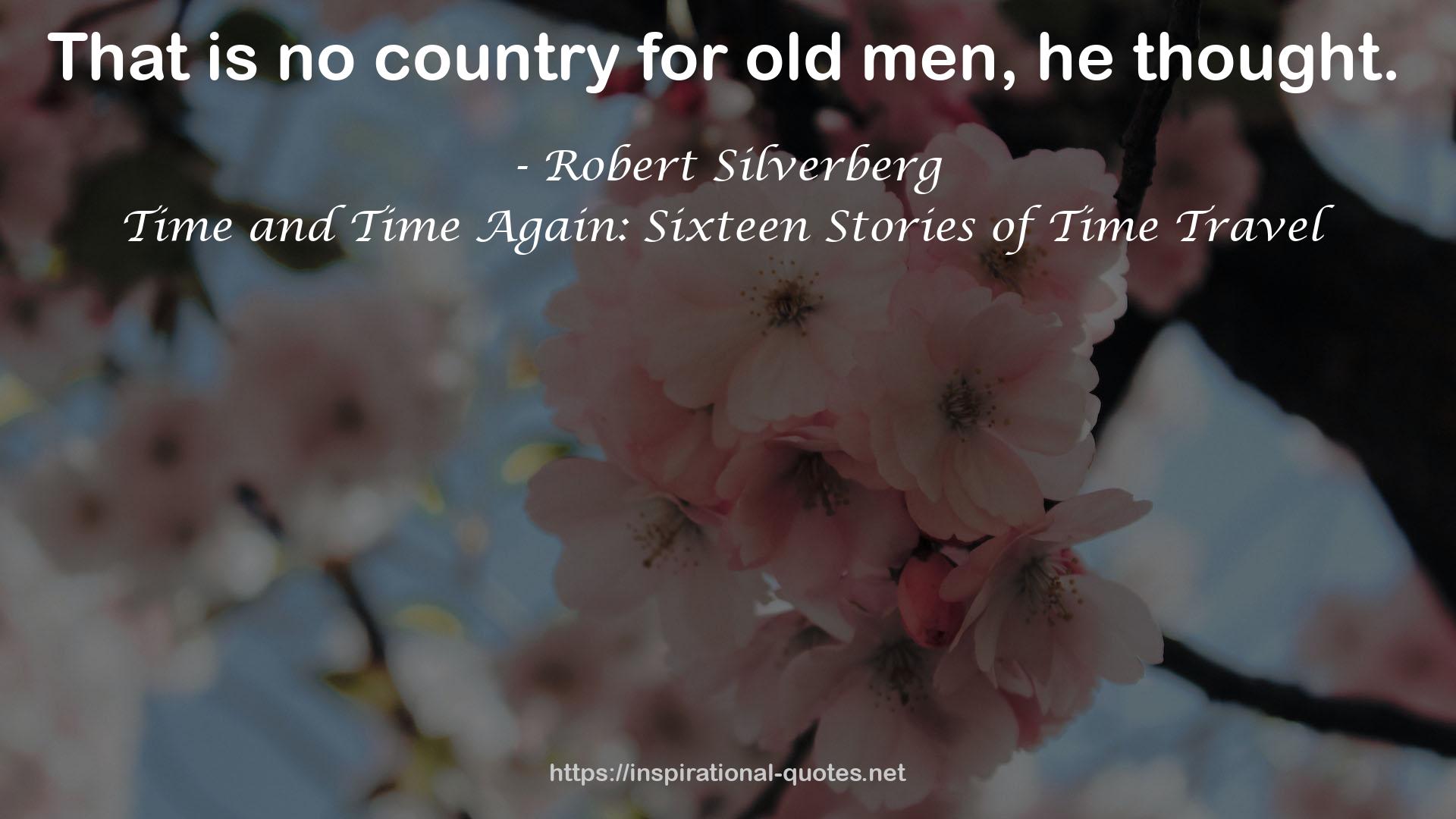 Time and Time Again: Sixteen Stories of Time Travel QUOTES
