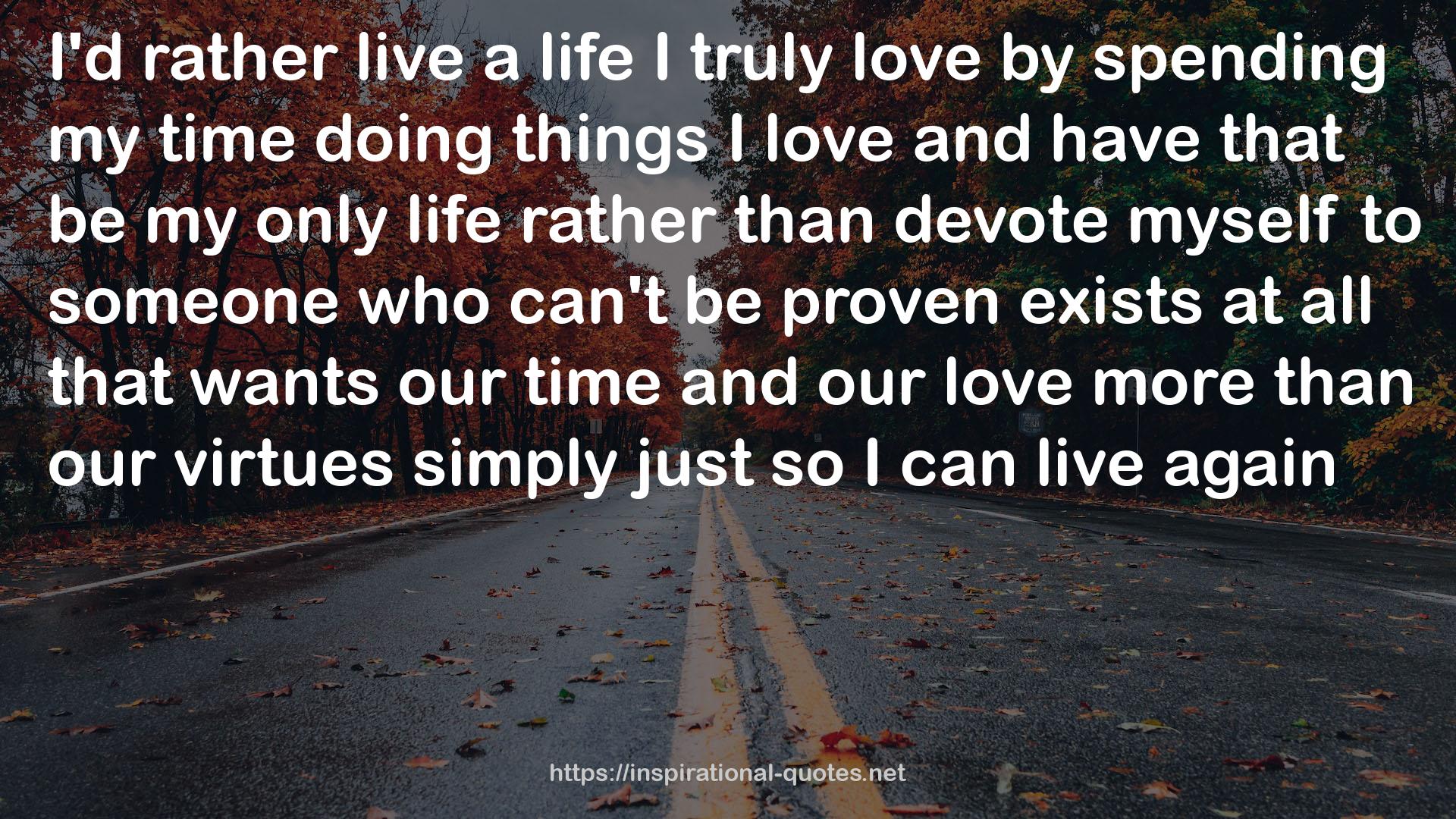 my only life  QUOTES