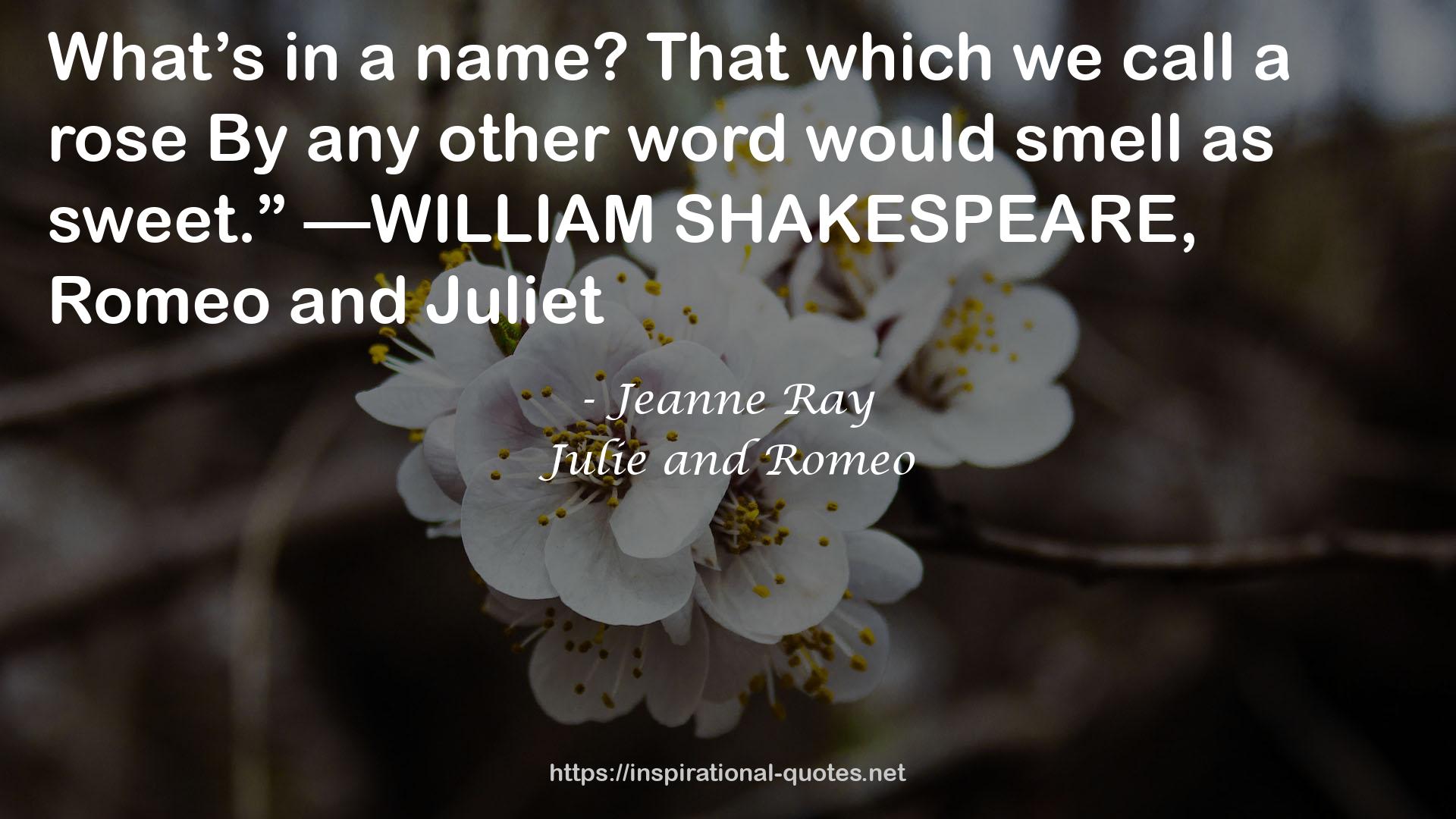 Julie and Romeo QUOTES