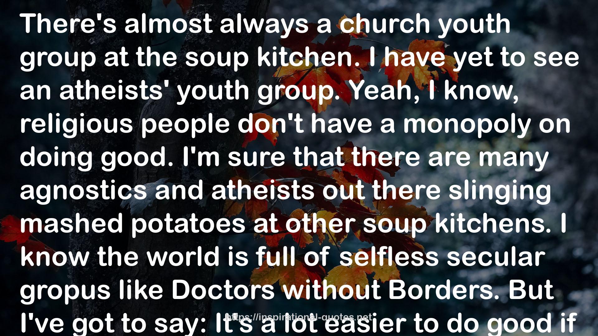 a church youth group  QUOTES