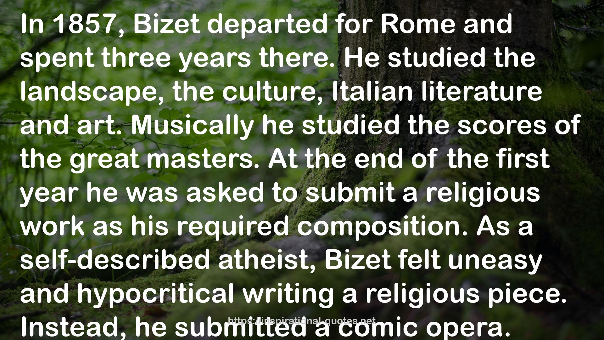 Bizet  QUOTES