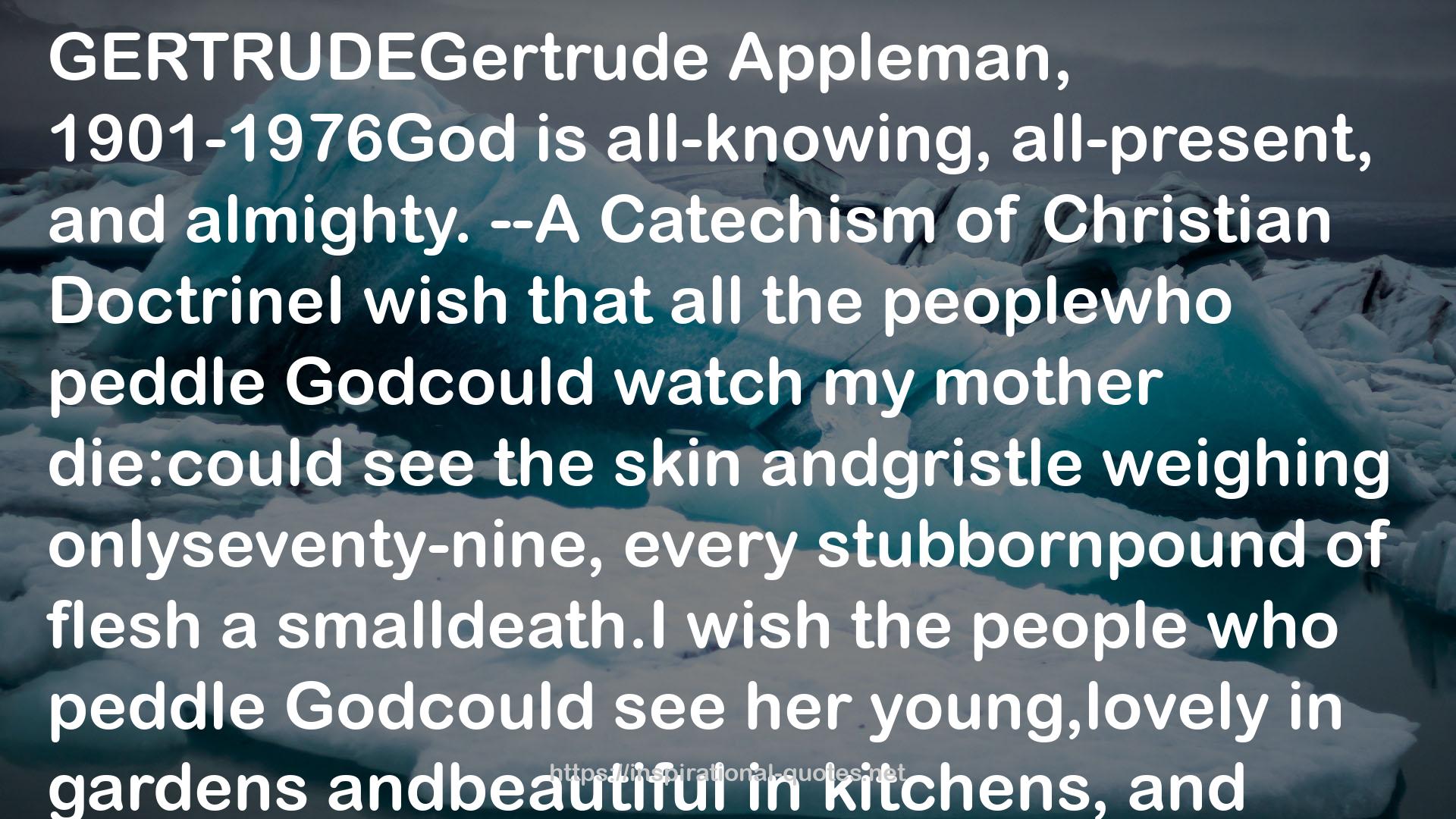 Godcould  QUOTES