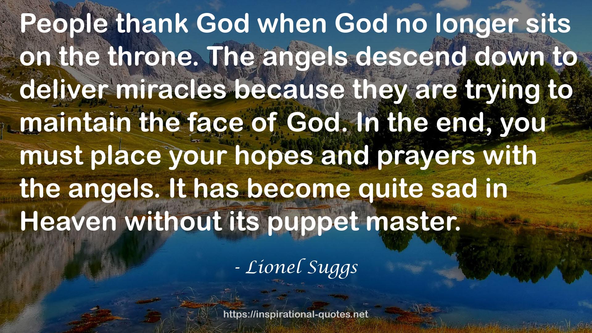 Lionel Suggs QUOTES