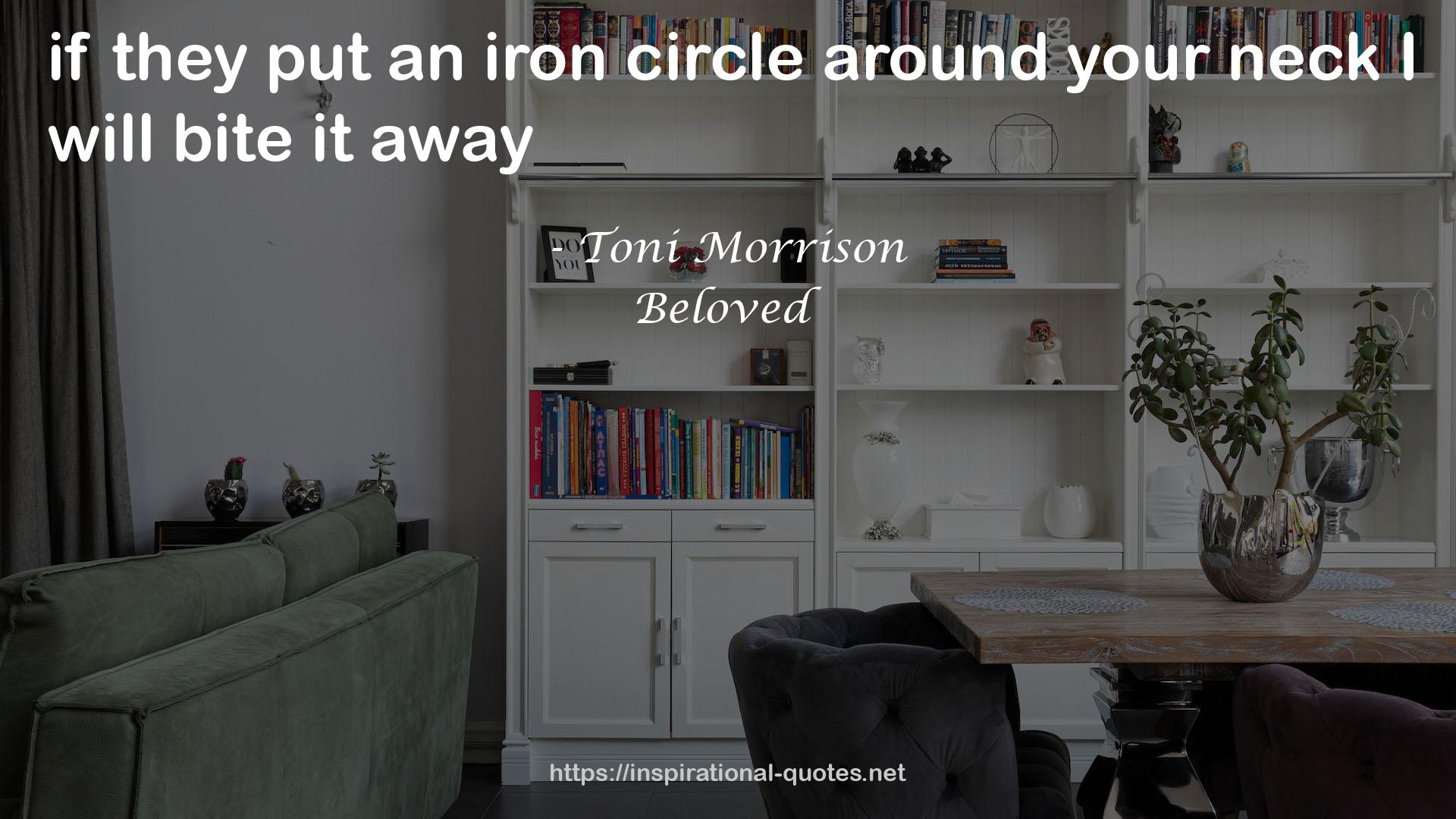 an iron circle  QUOTES