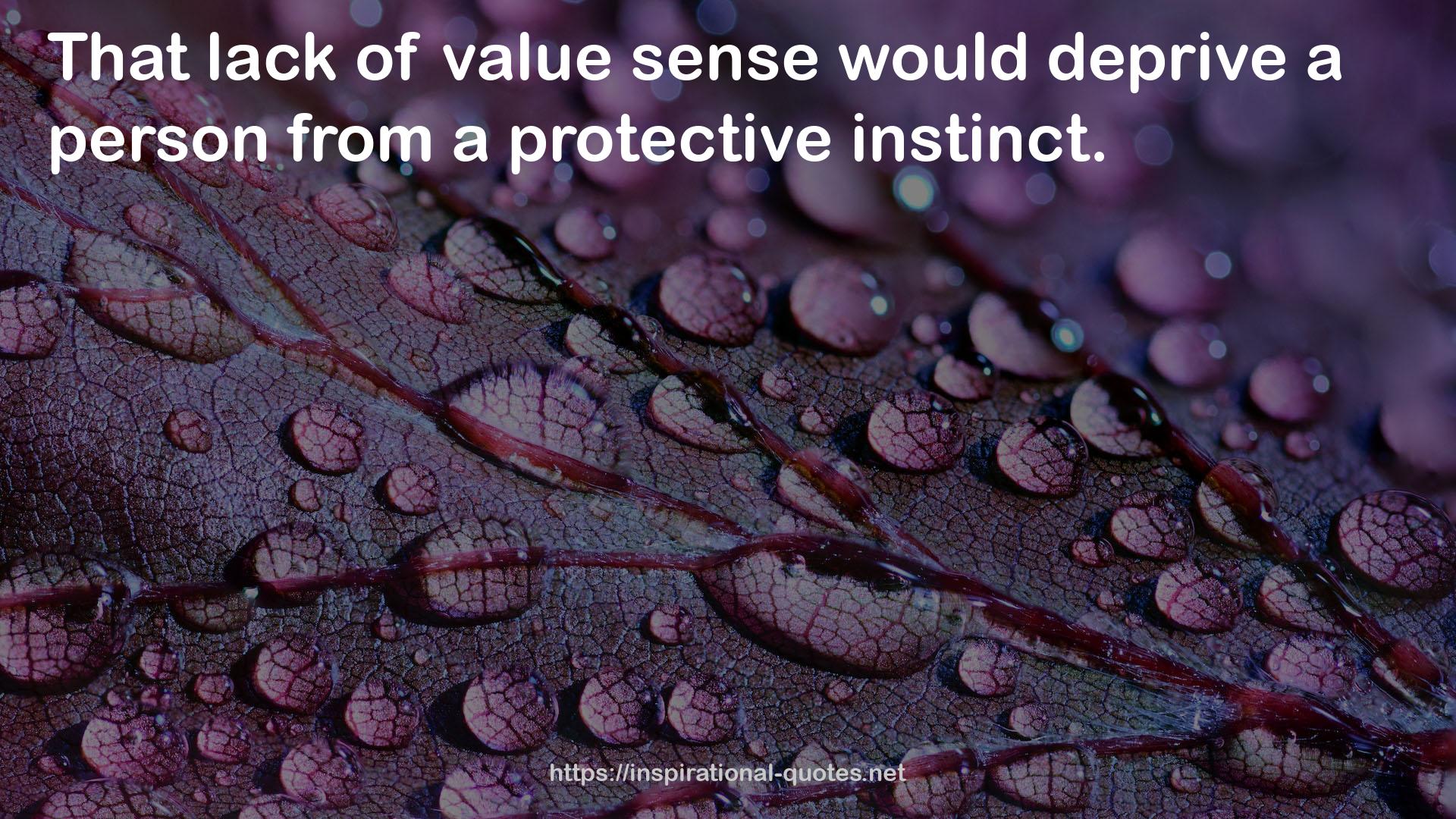 value sense  QUOTES