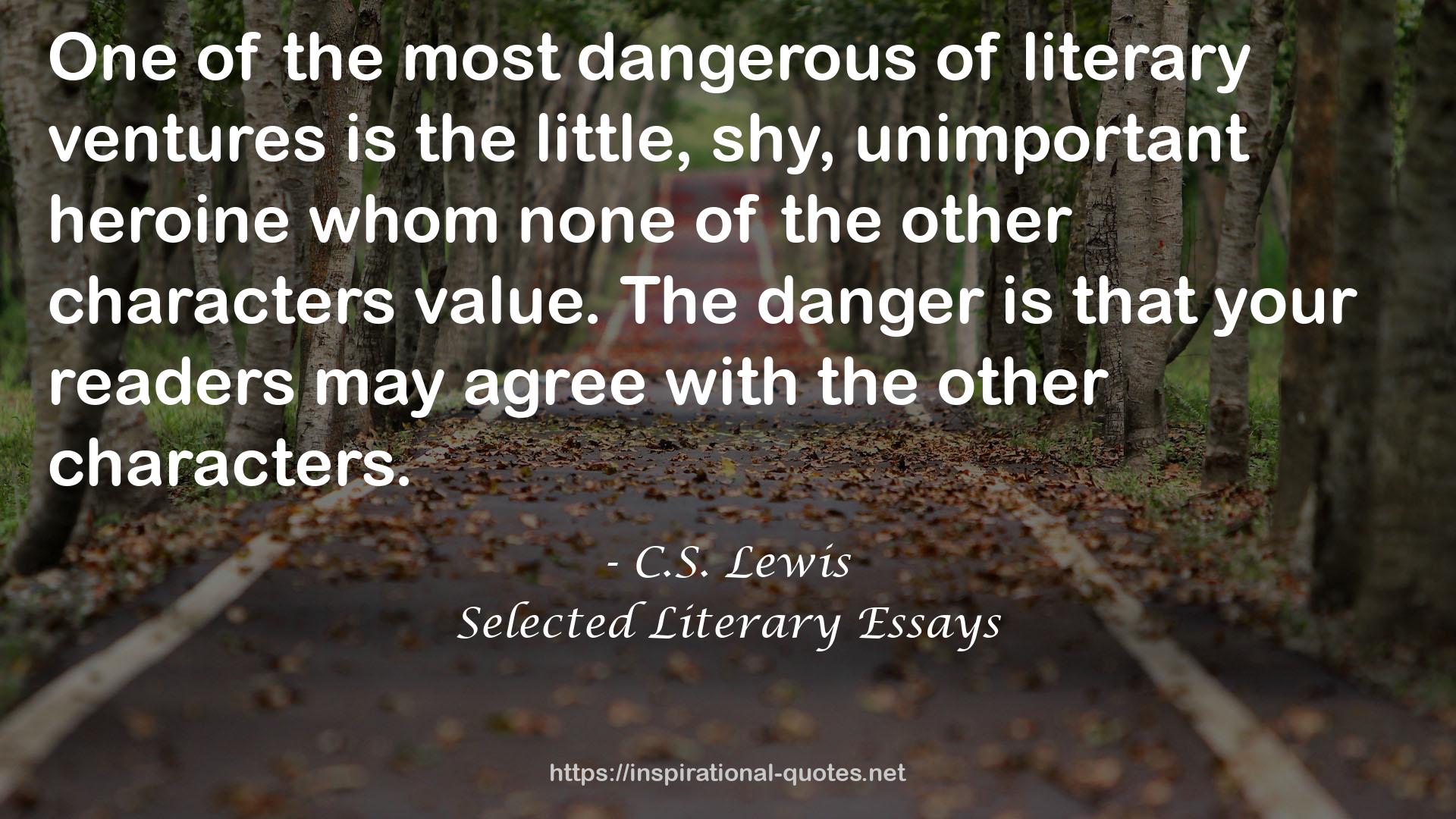 Selected Literary Essays QUOTES
