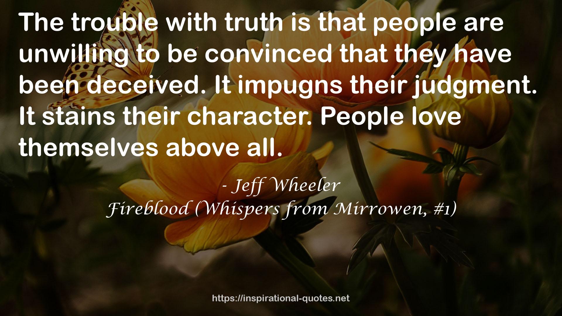 Fireblood (Whispers from Mirrowen, #1) QUOTES