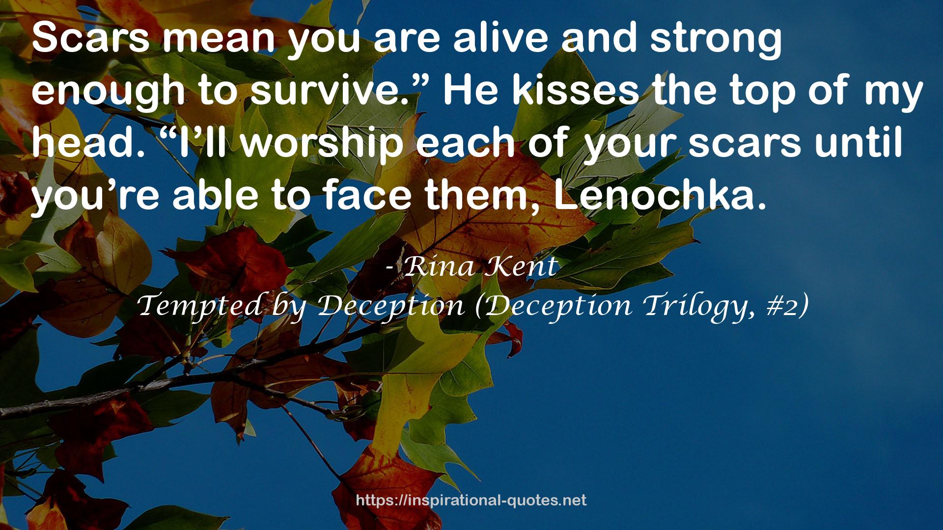 Tempted by Deception (Deception Trilogy, #2) QUOTES