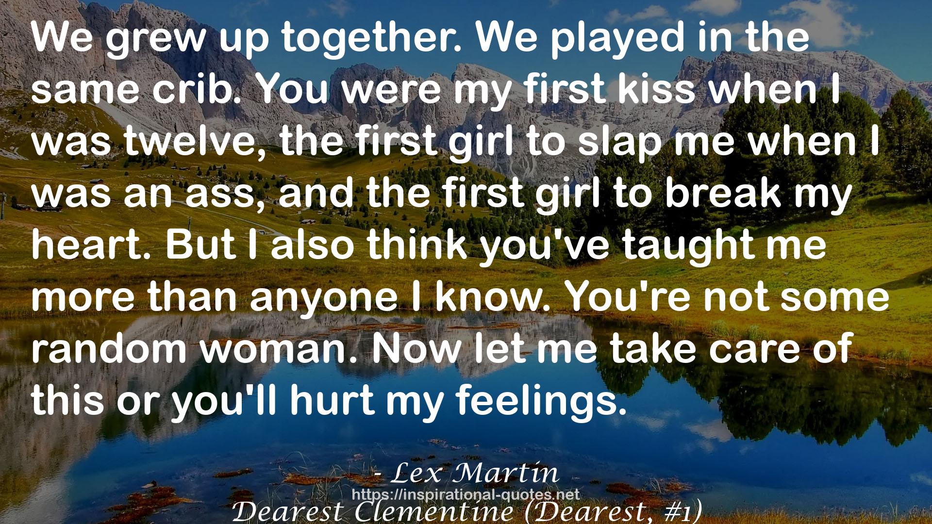 Dearest Clementine (Dearest, #1) QUOTES