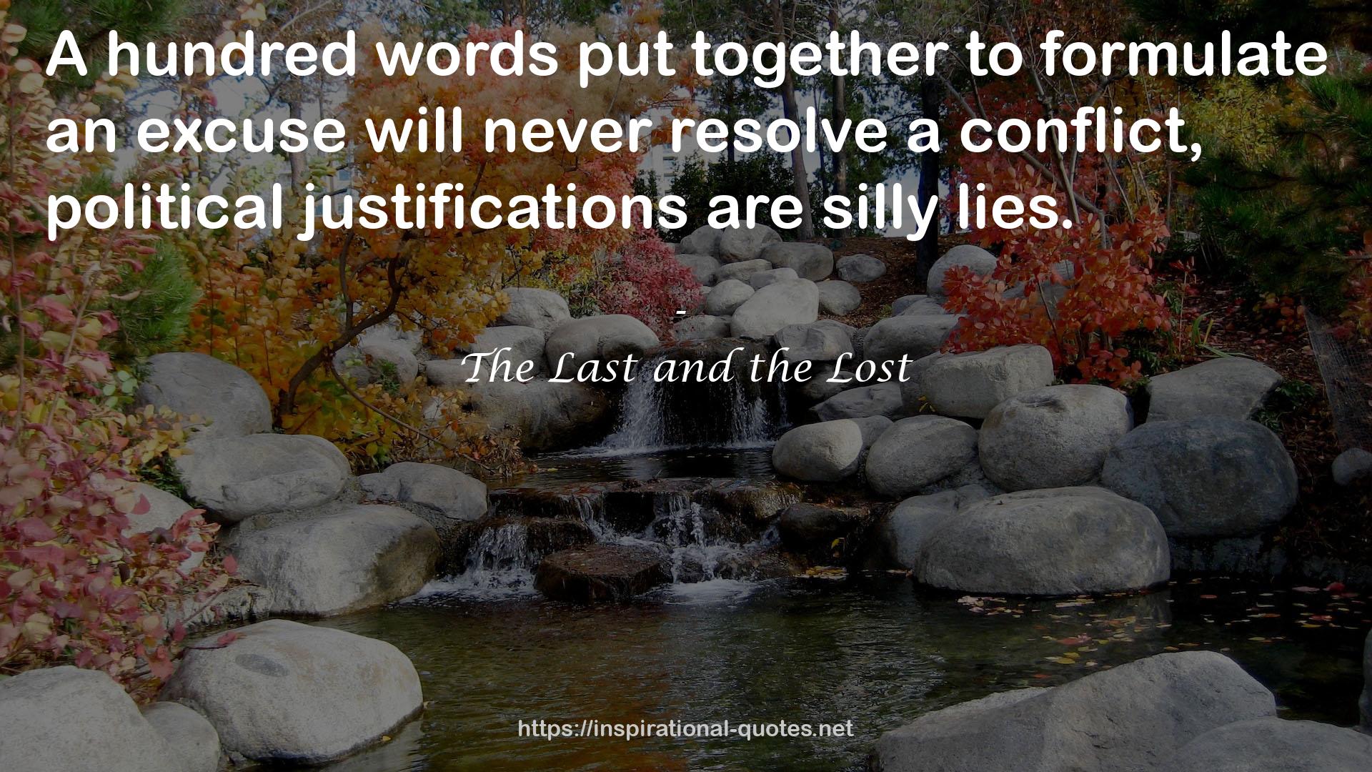 The Last and the Lost QUOTES