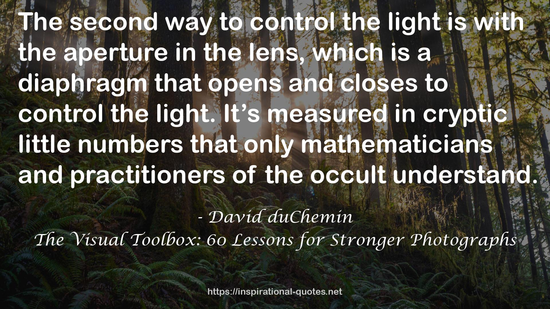 The Visual Toolbox: 60 Lessons for Stronger Photographs QUOTES