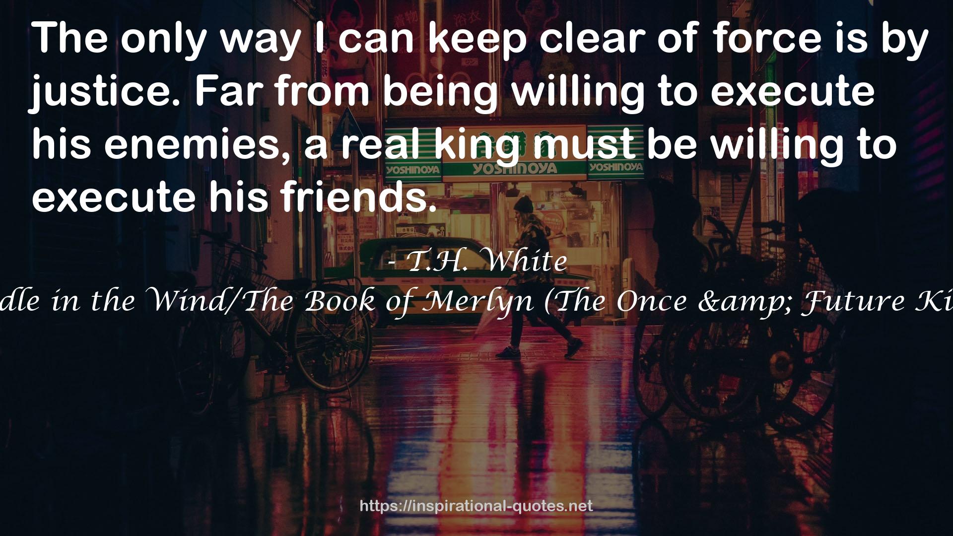 The Candle in the Wind/The Book of Merlyn (The Once & Future King, #4-5) QUOTES